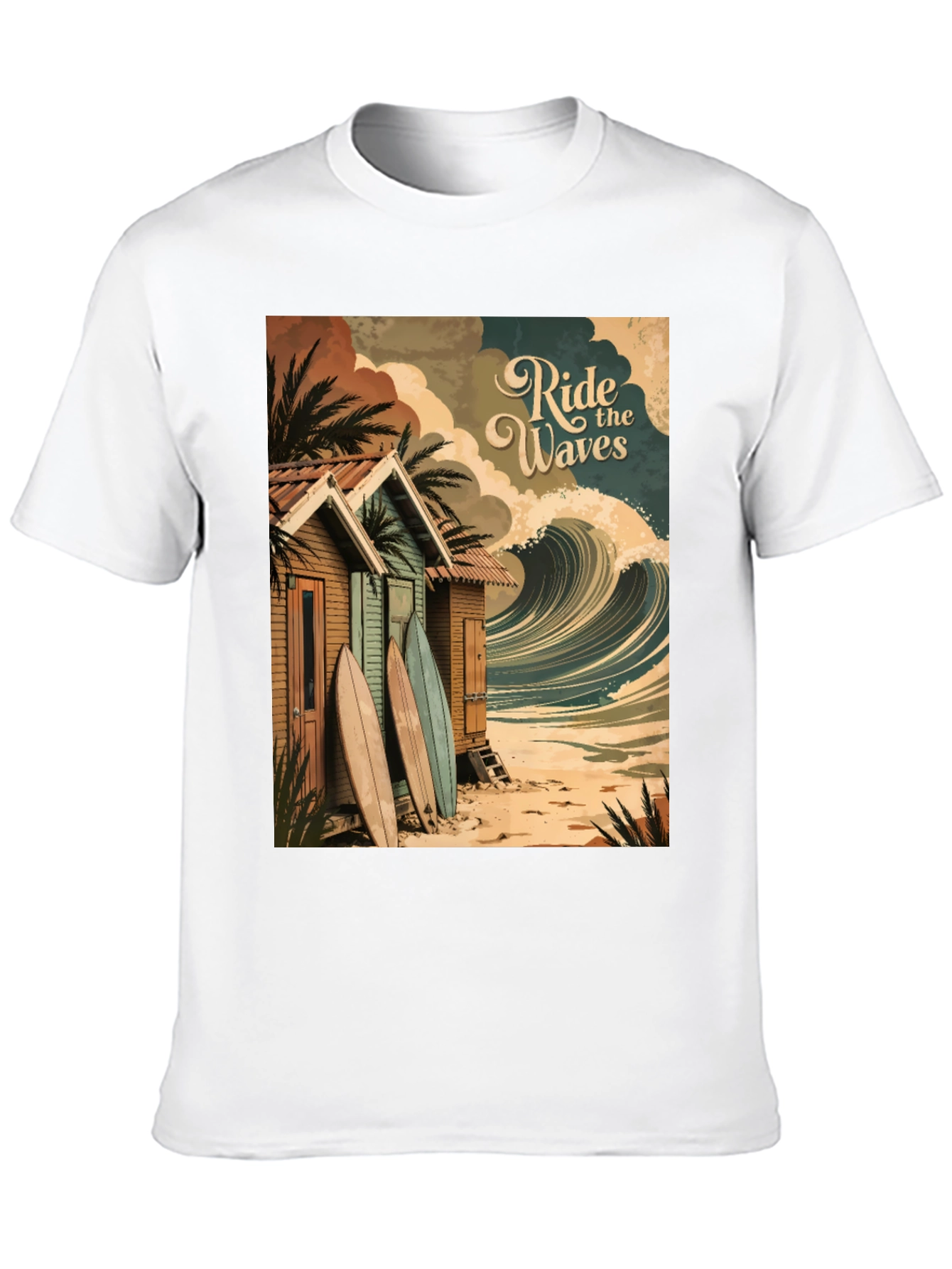 Ride the Waves Graphic Tee - Surf Shack T-Shirt