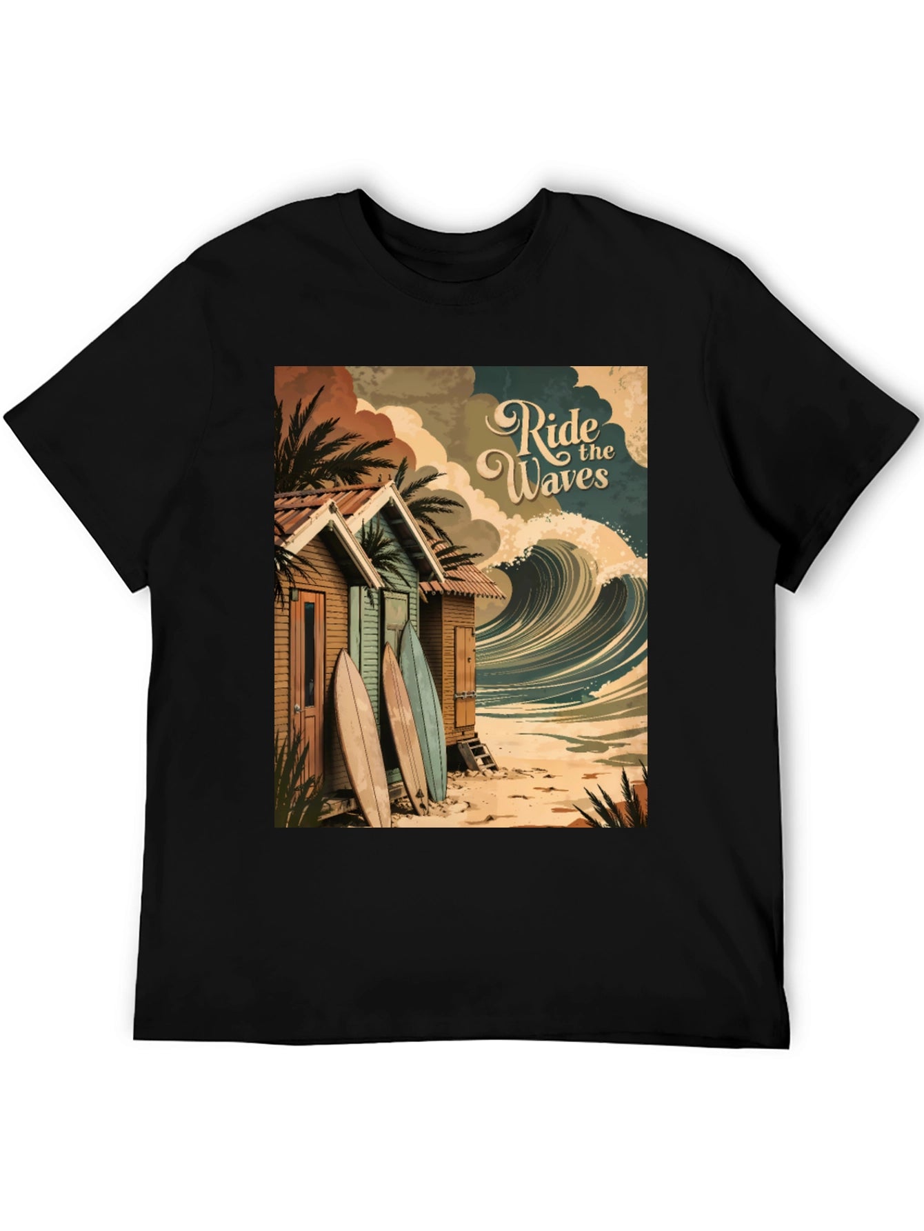 Ride the Waves Graphic Tee - Surf Shack T-Shirt
