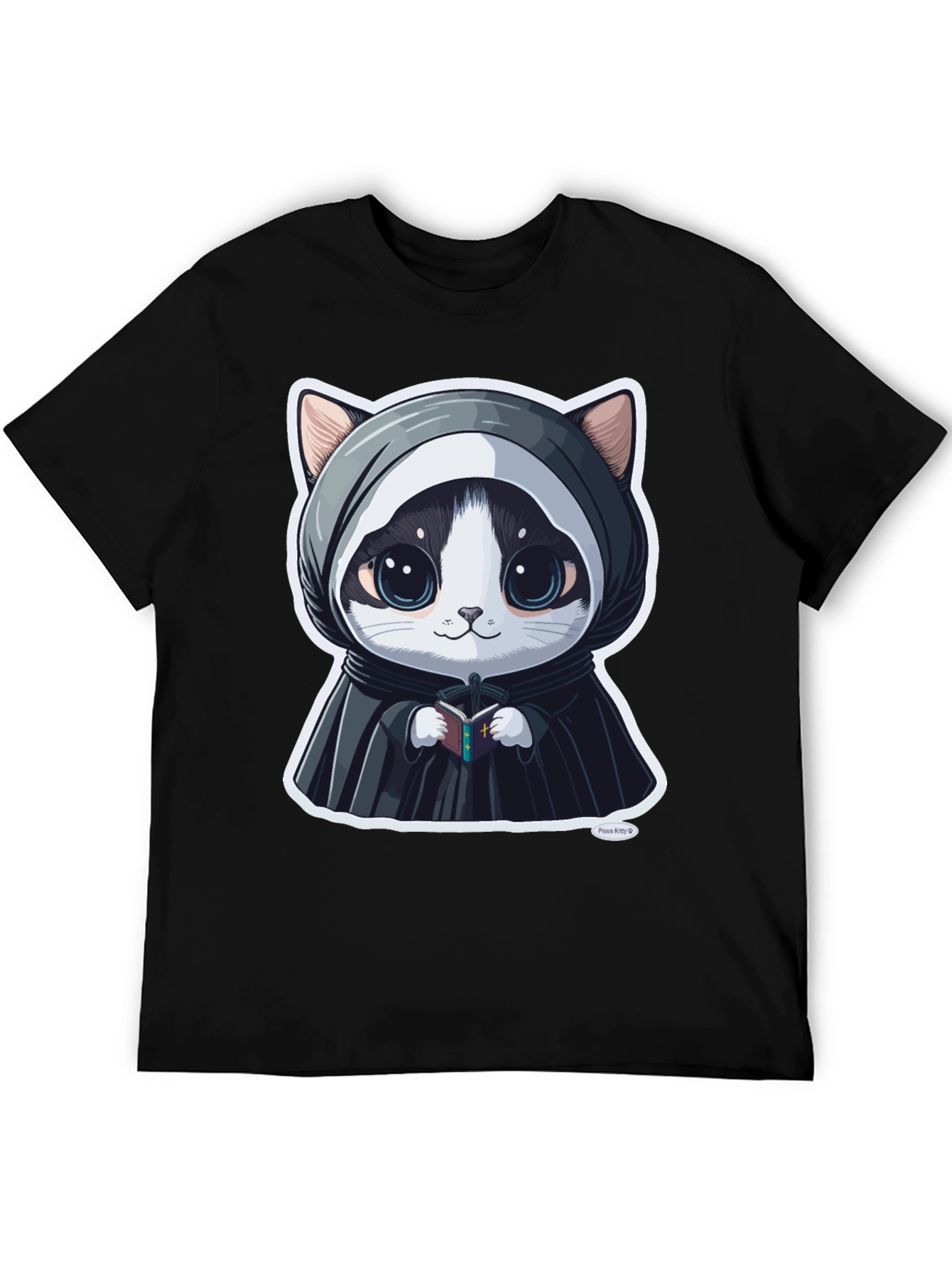 Cute Kitty Priest Graphic Tee