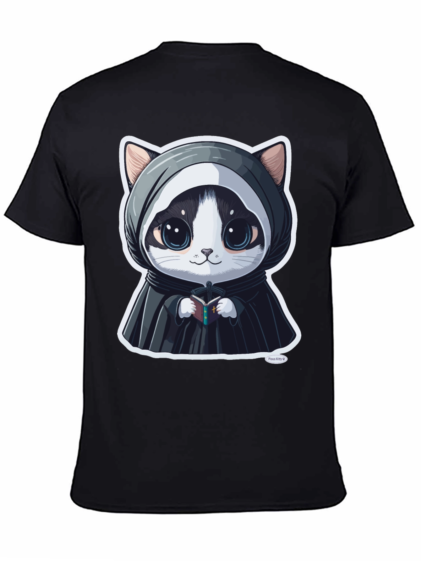 Cute Kitty Priest Graphic Tee
