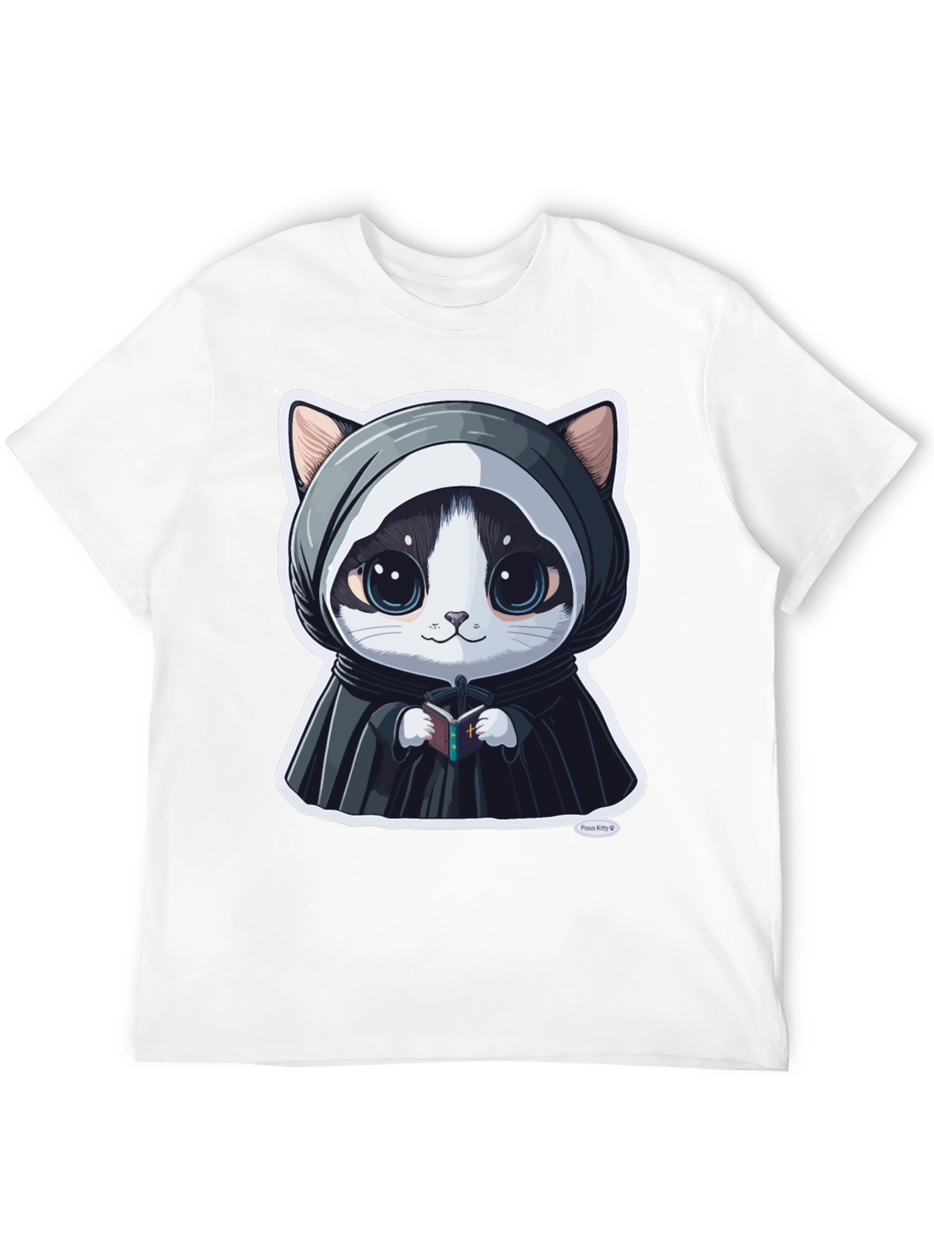Cute Kitty Priest Graphic Tee