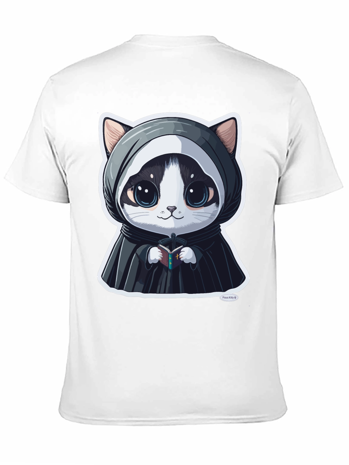 Cute Kitty Priest Graphic Tee