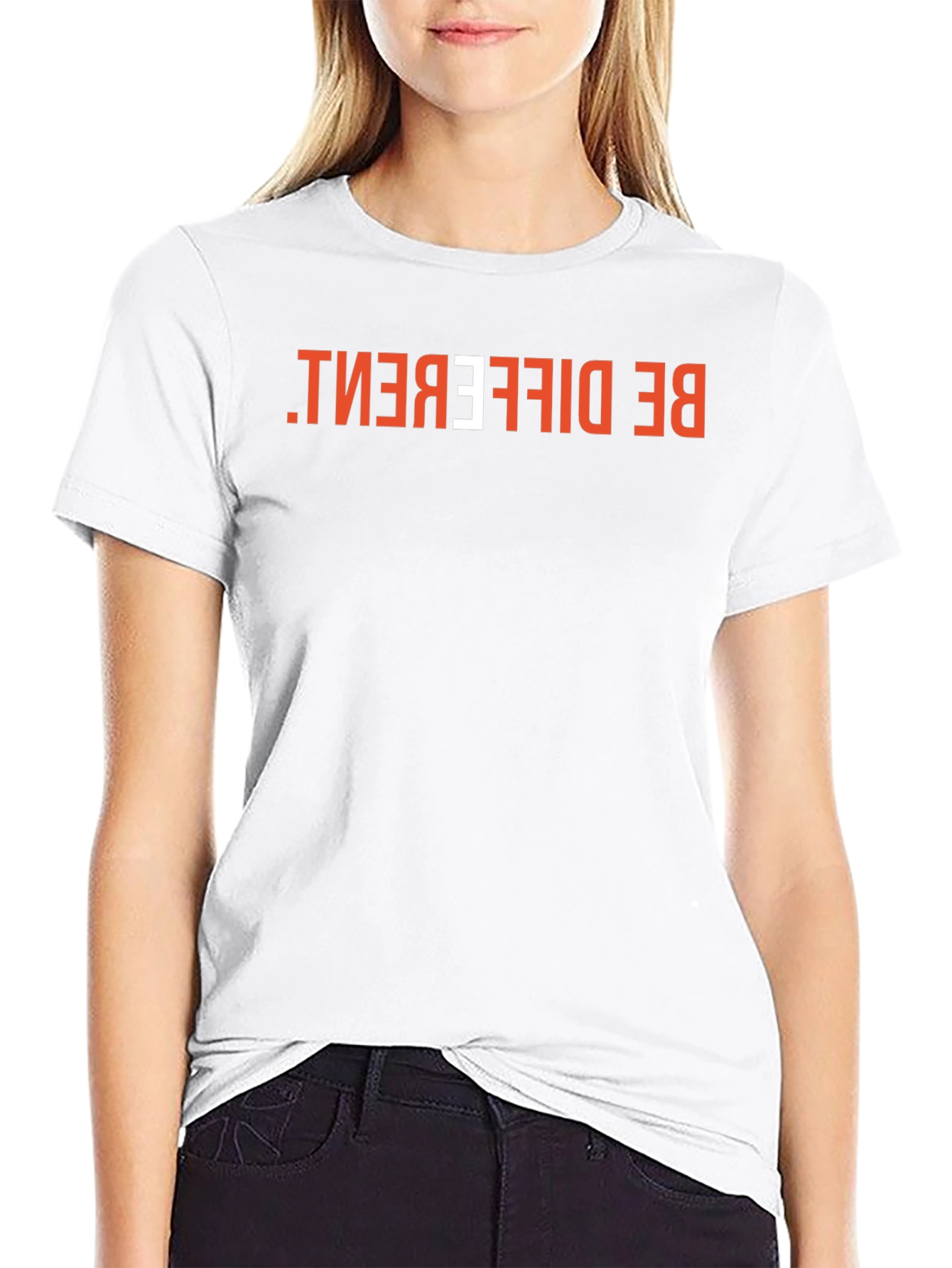 Be Different Graphic Tee - Black Cotton Casual Shirt