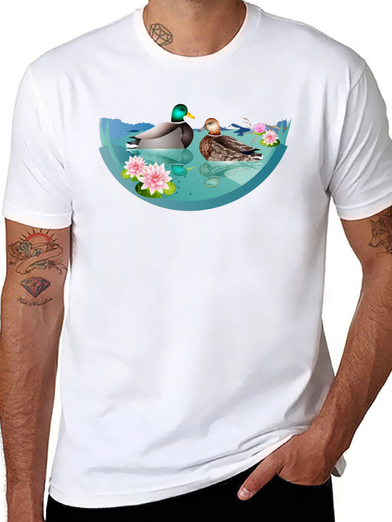 Duck Pond Graphic T-Shirt