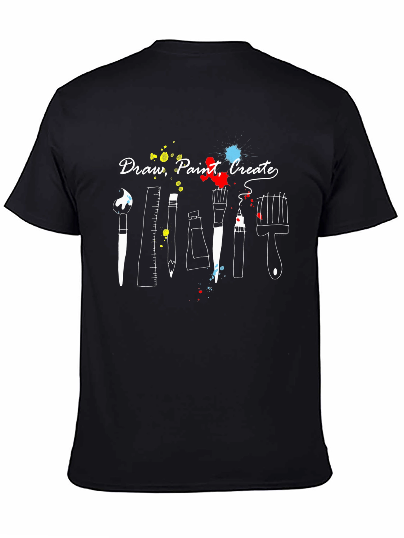 Draw Paint Create T-Shirt - Artistic Graphic Tee