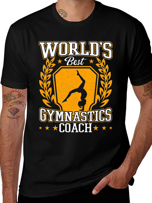 Worlds Best Gymnastics Coach Graphic T-Shirt