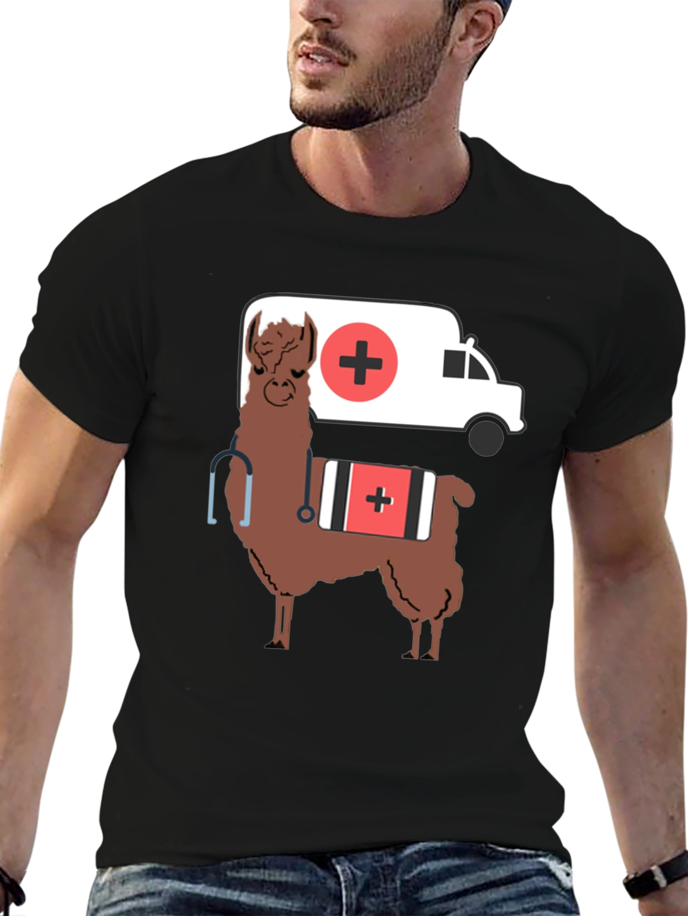 Llama Doctor T-Shirt - Funny Medical Apparel