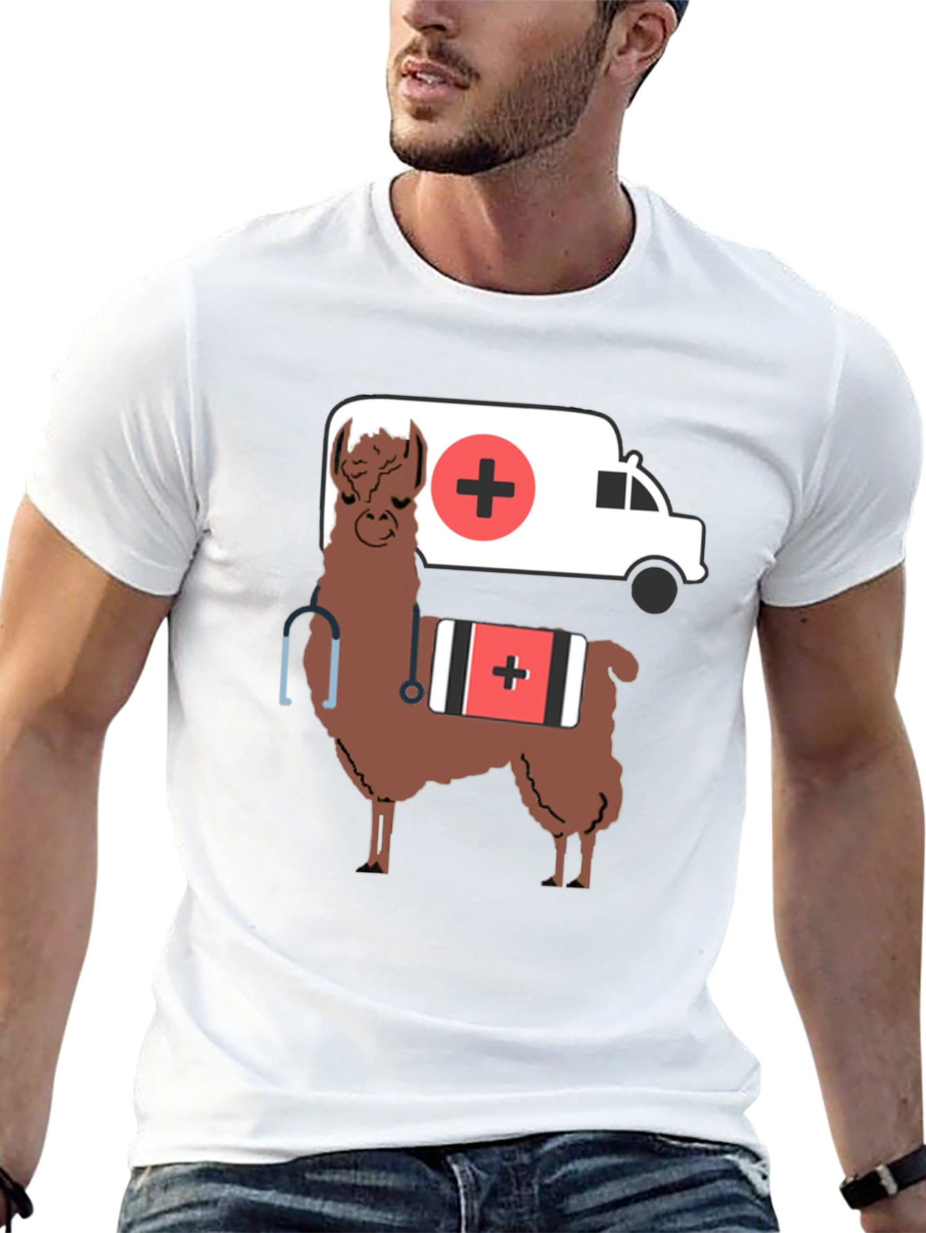 Llama Doctor T-Shirt - Funny Medical Apparel