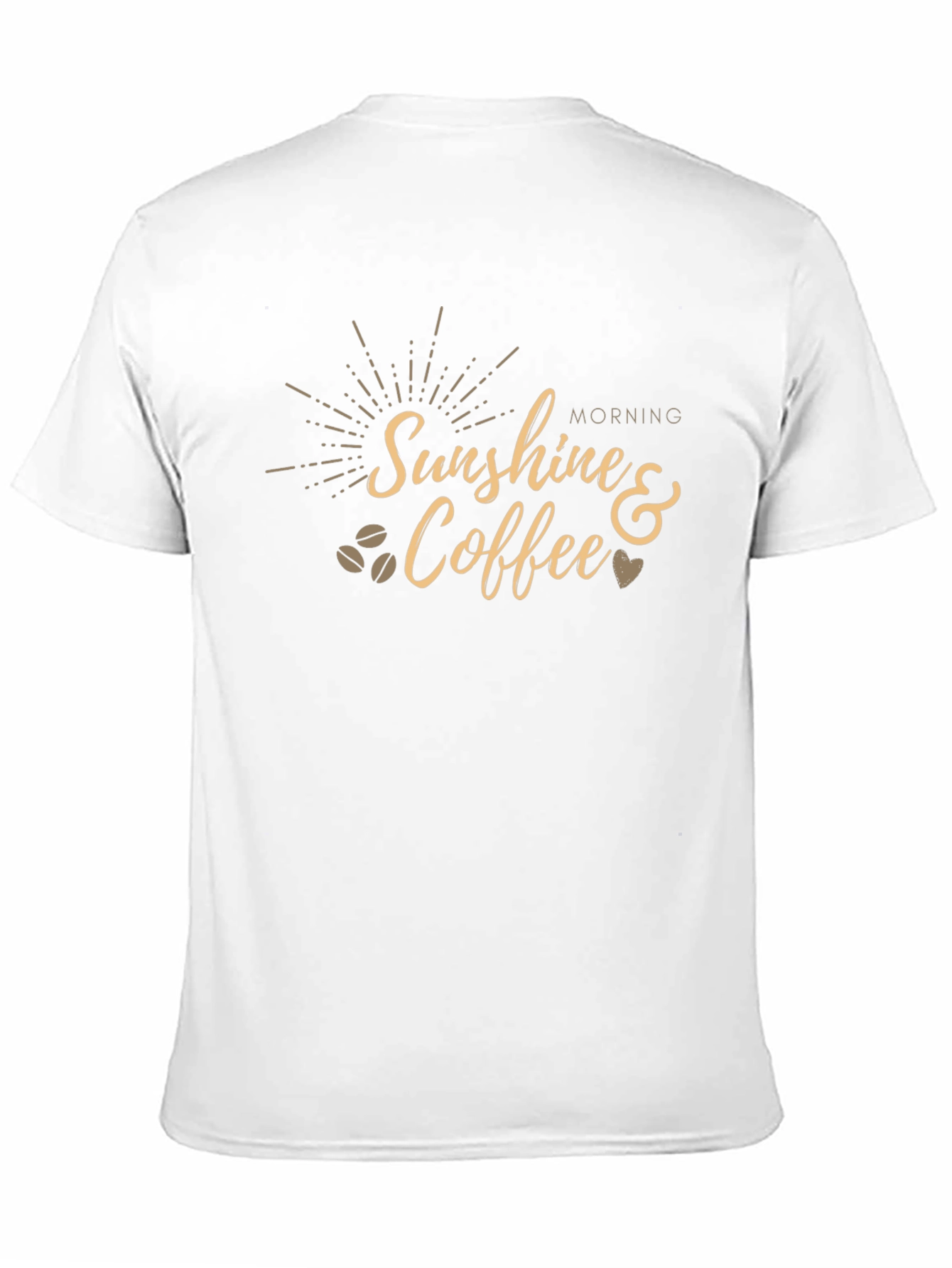 Sunshine & Coffee Graphic Tee - Black