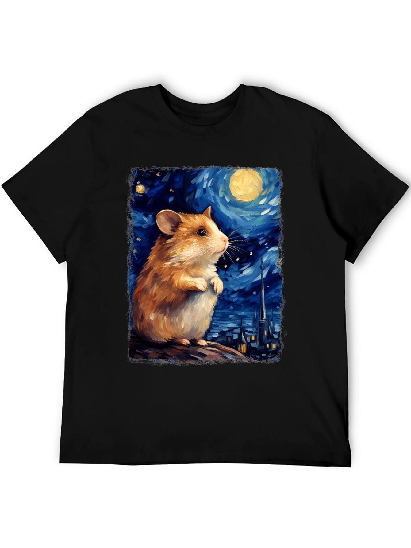 Starry Night Hamster T-Shirt