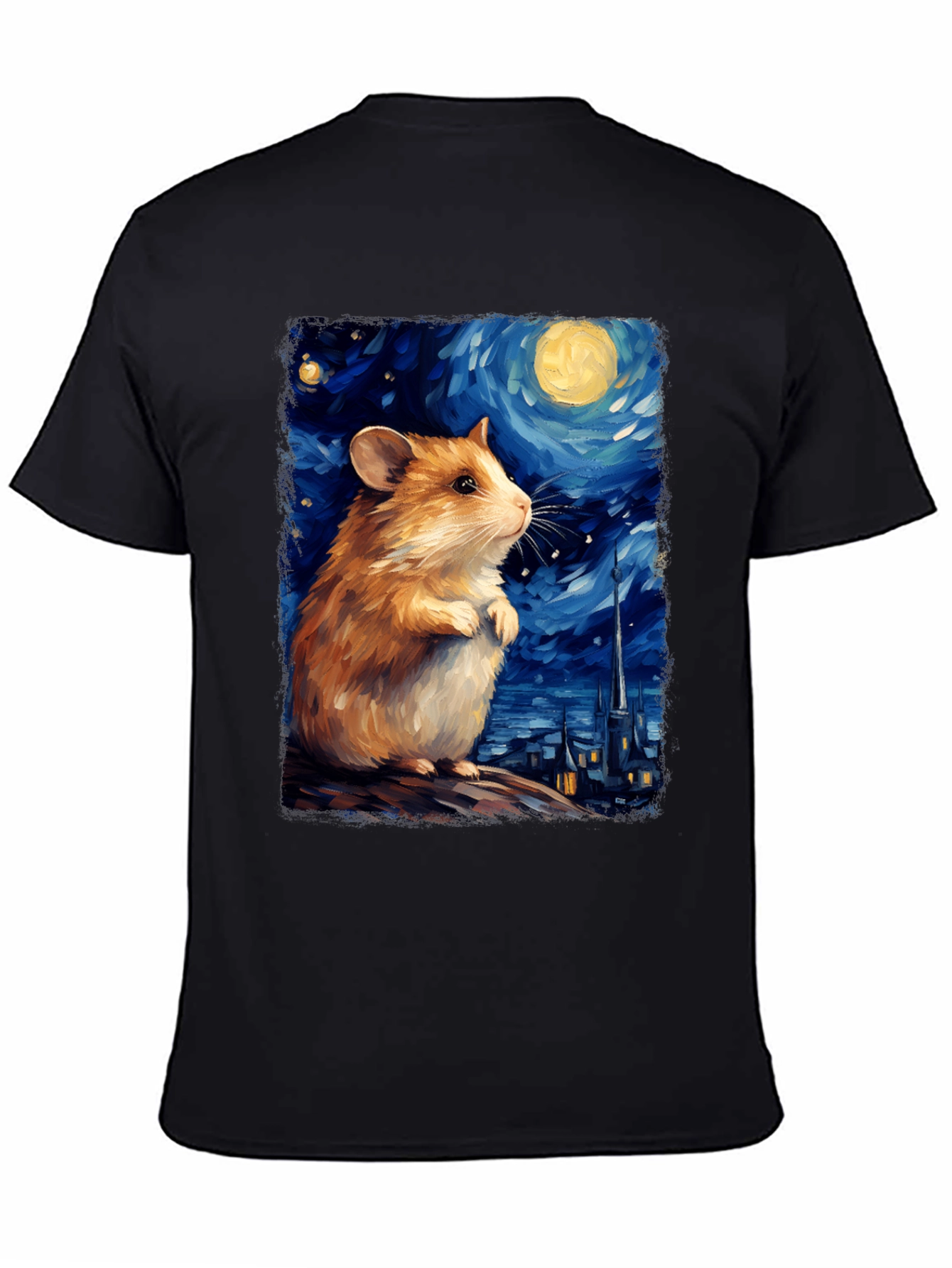 Starry Night Hamster T-Shirt