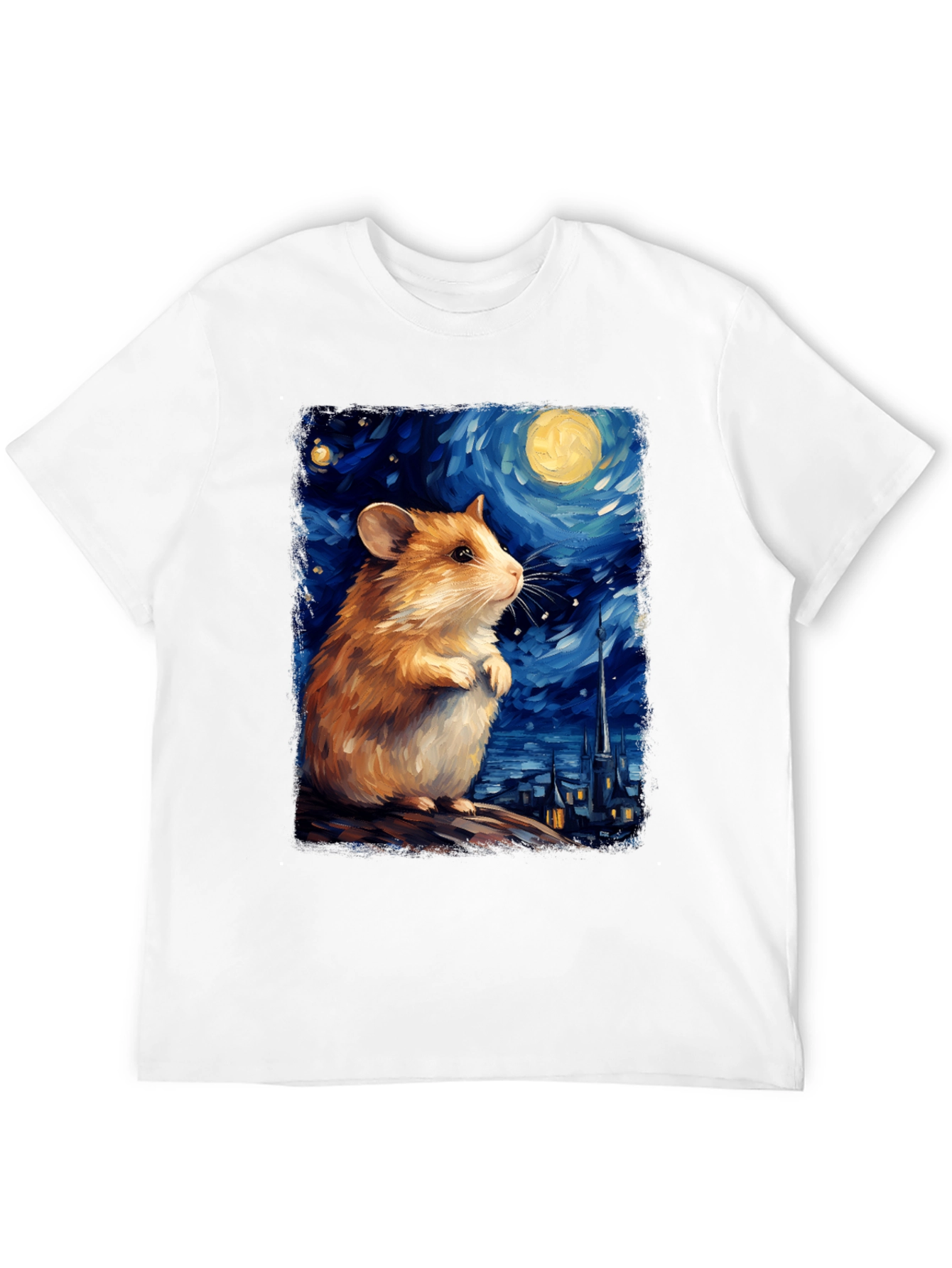 Starry Night Hamster T-Shirt