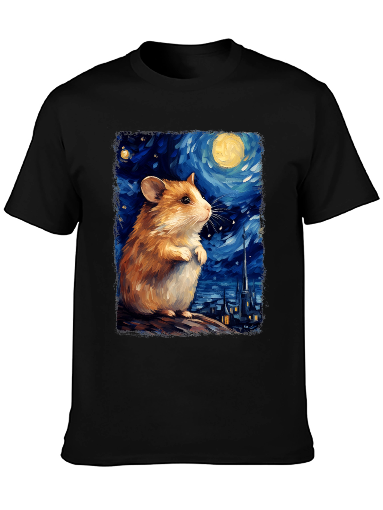 Starry Night Hamster T-Shirt