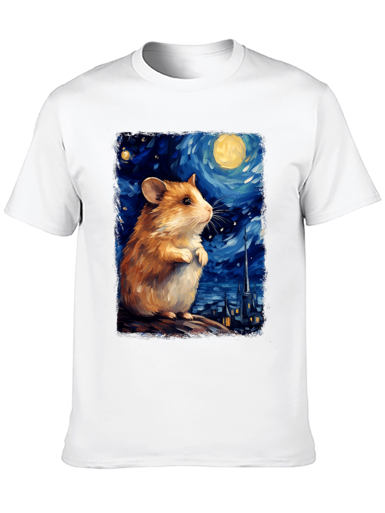 Starry Night Hamster T-Shirt