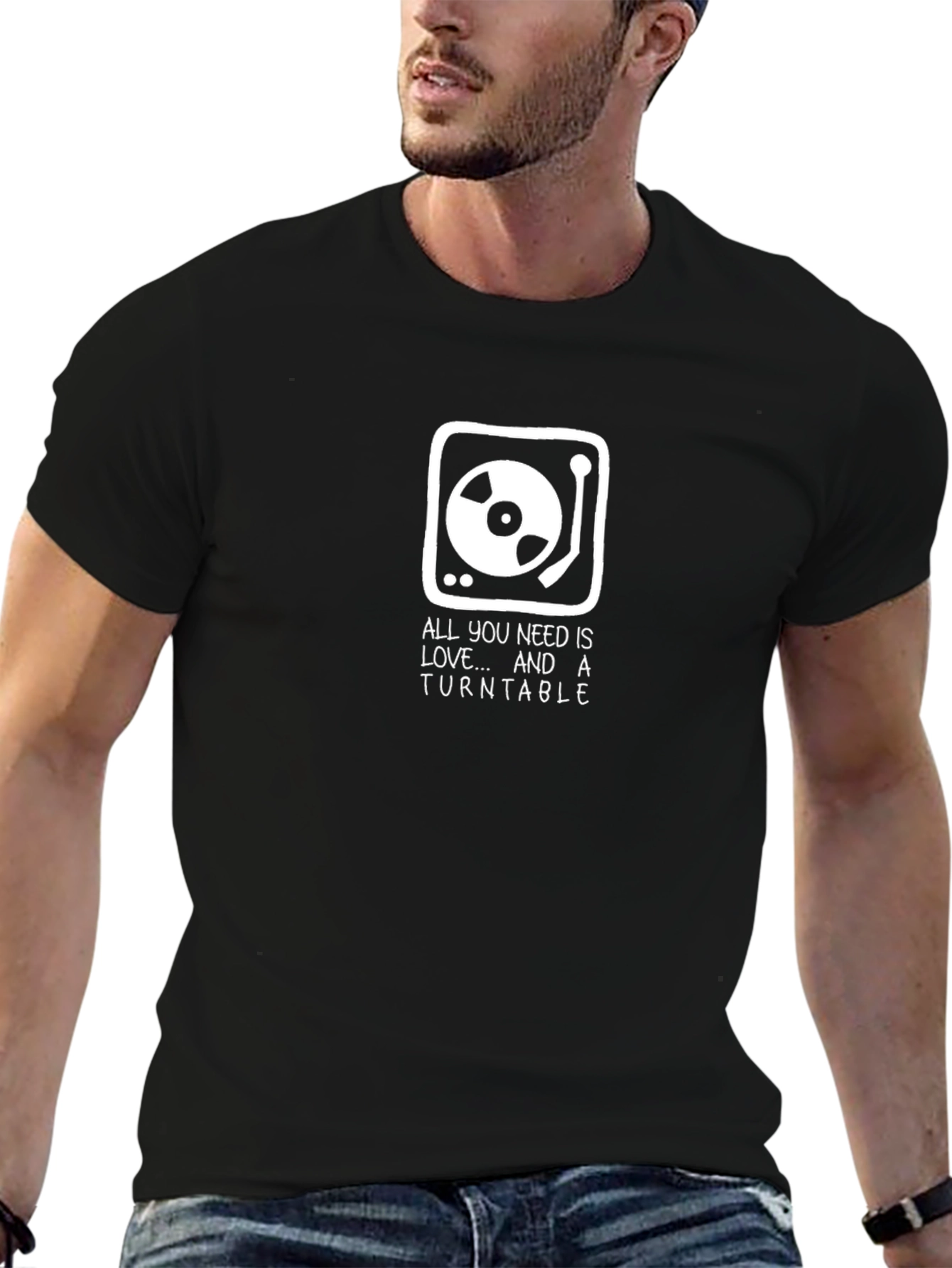 All You Need is Love and a Turntable T-Shirt