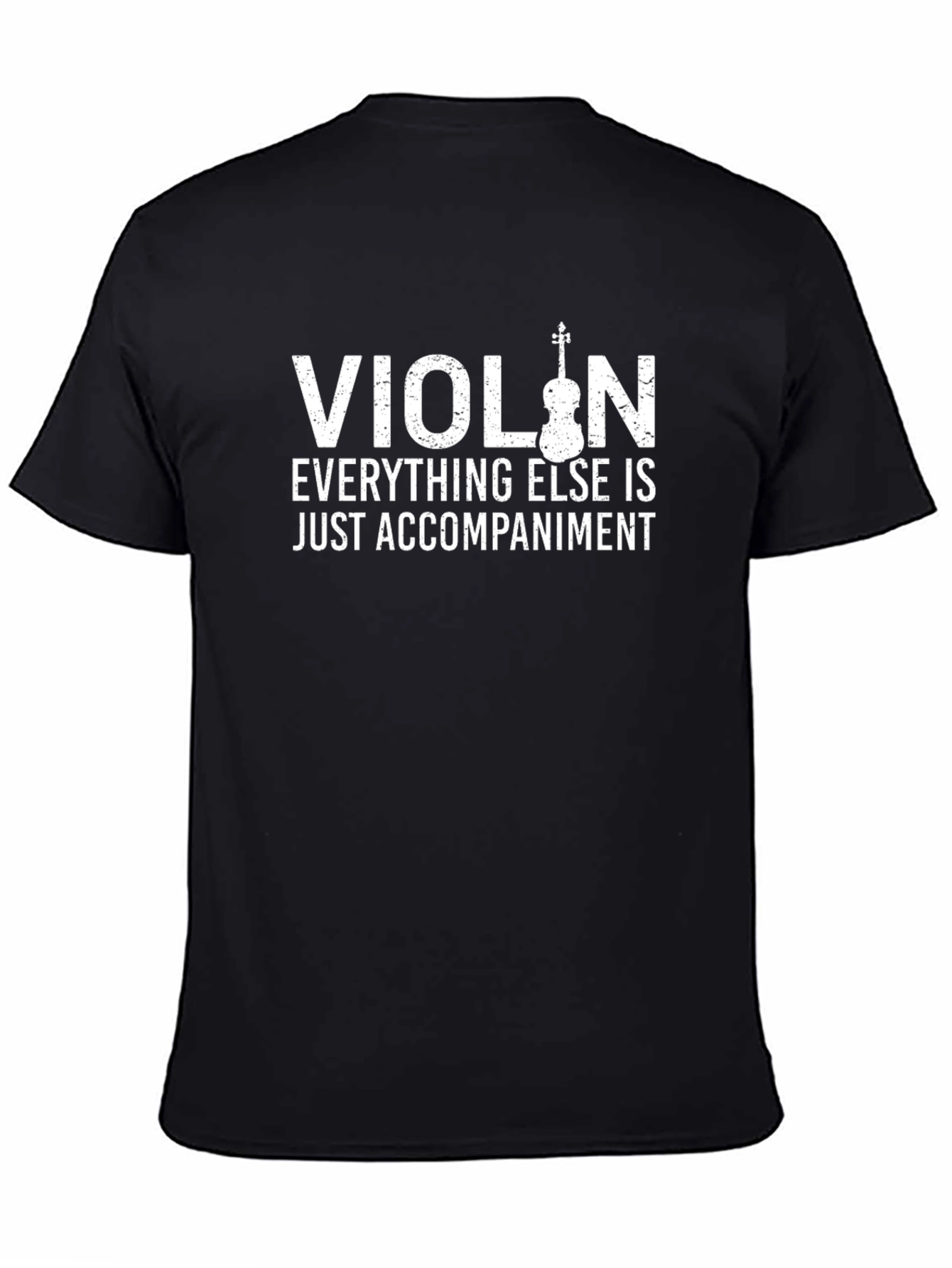 Violin Accompaniment Graphic Tee - Musicians Humor