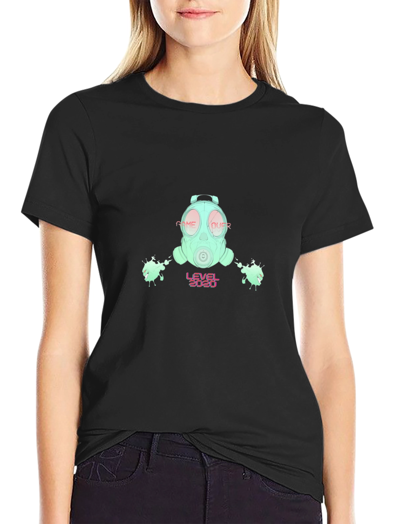 Game Over Gas Mask T-Shirt - Level 2020