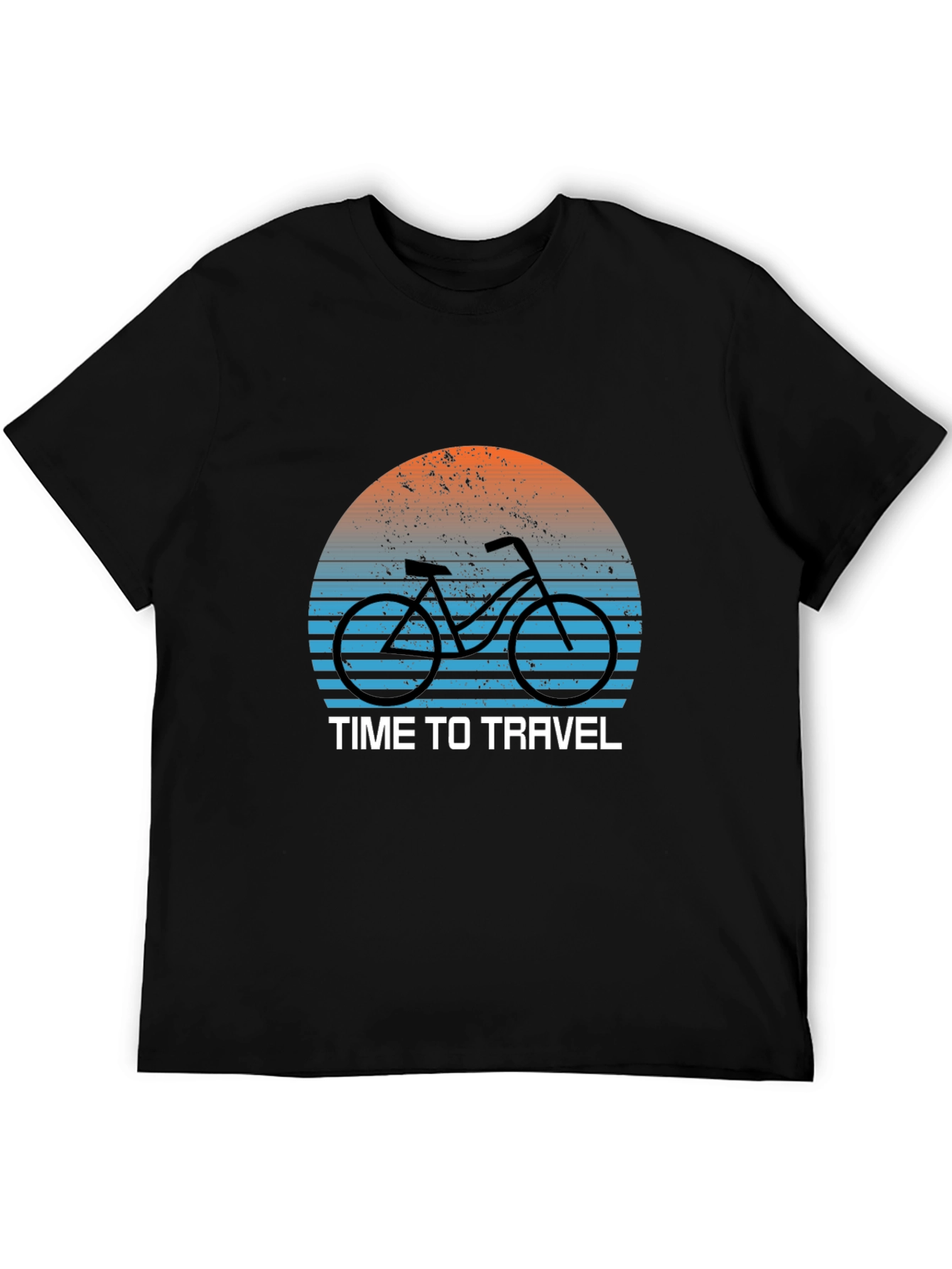 Time to Travel Bike Graphic T-Shirt