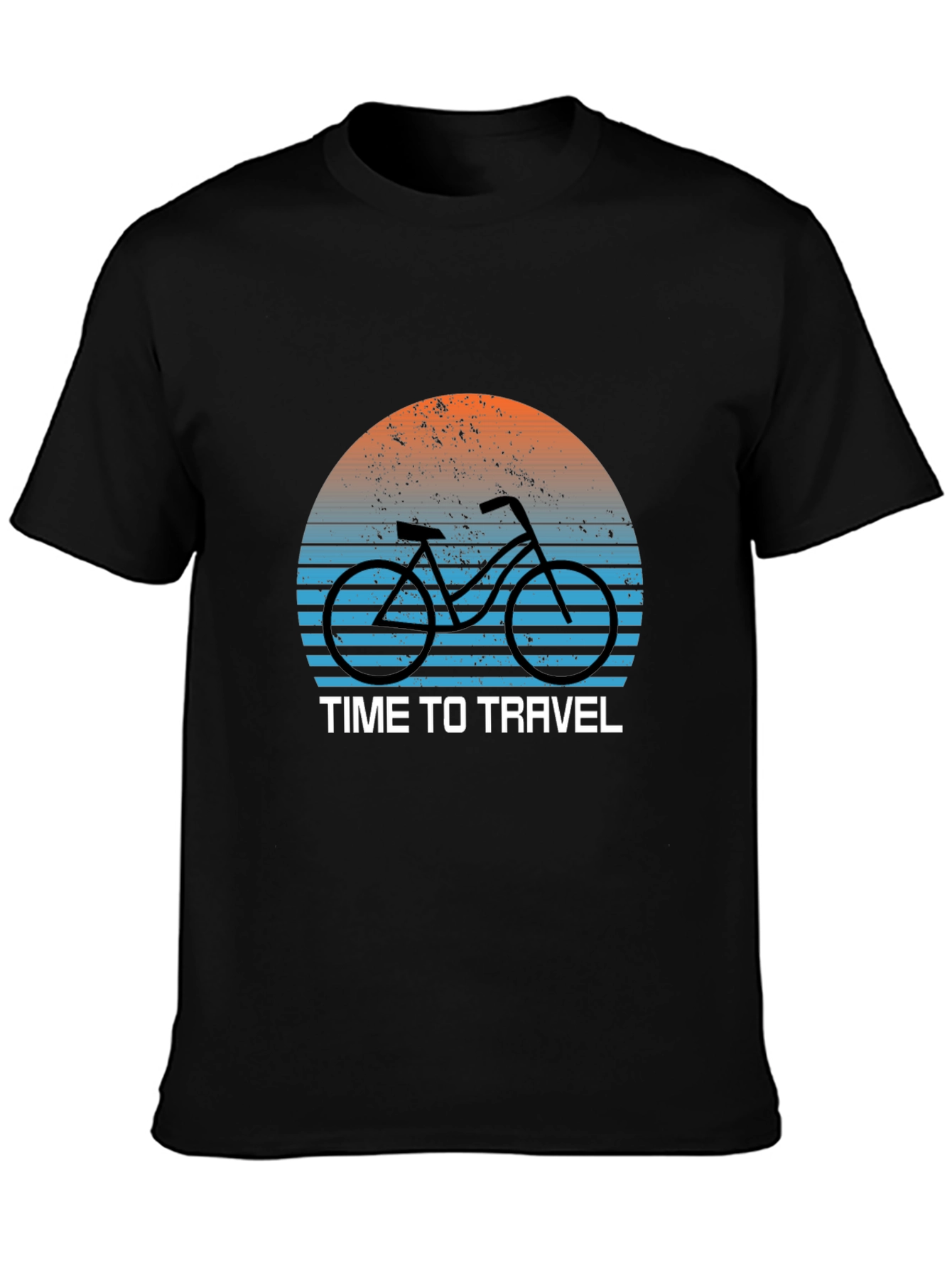 Time to Travel Bike Graphic T-Shirt