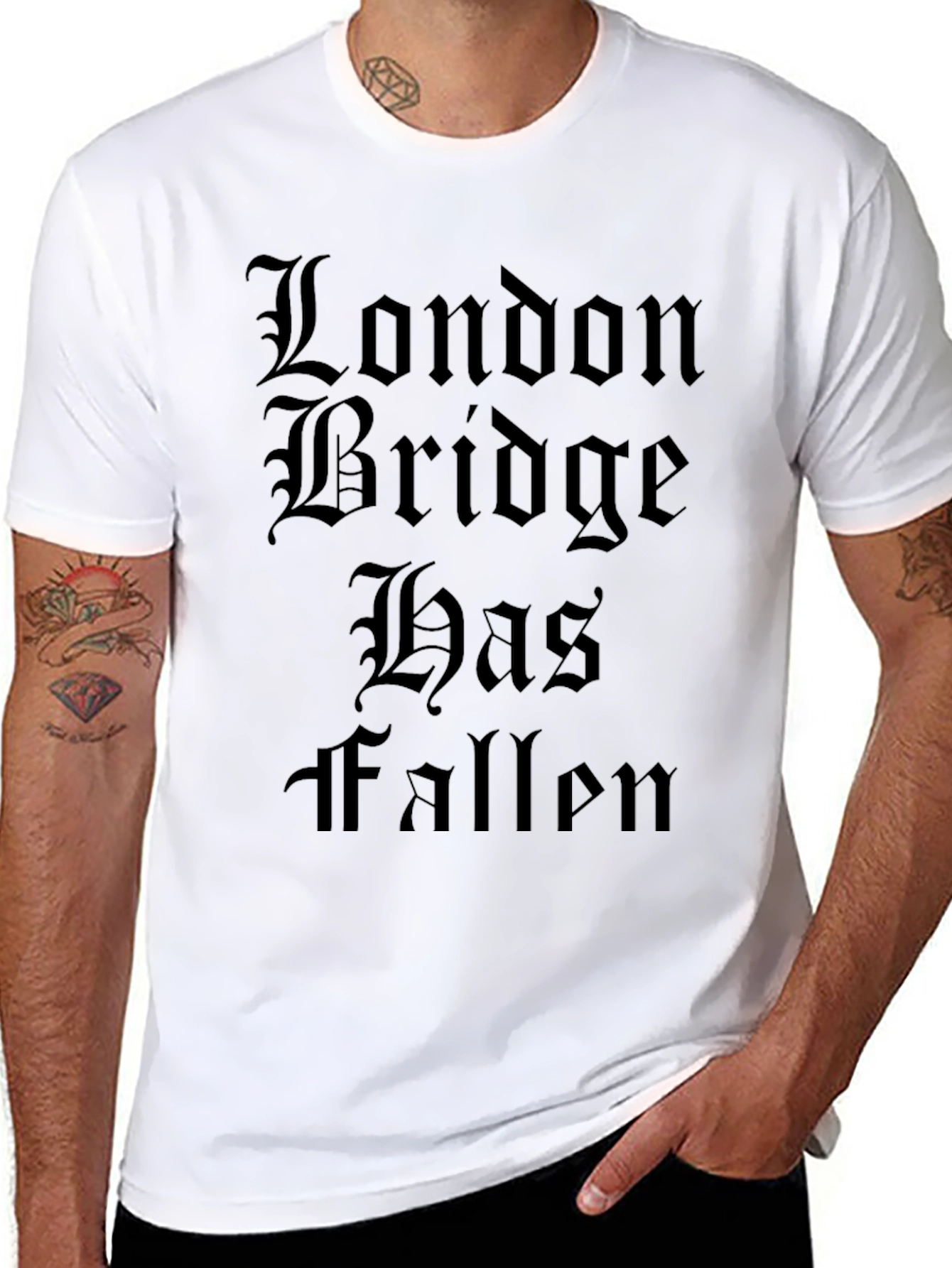 London Bridge Has Fallen Black T-Shirt