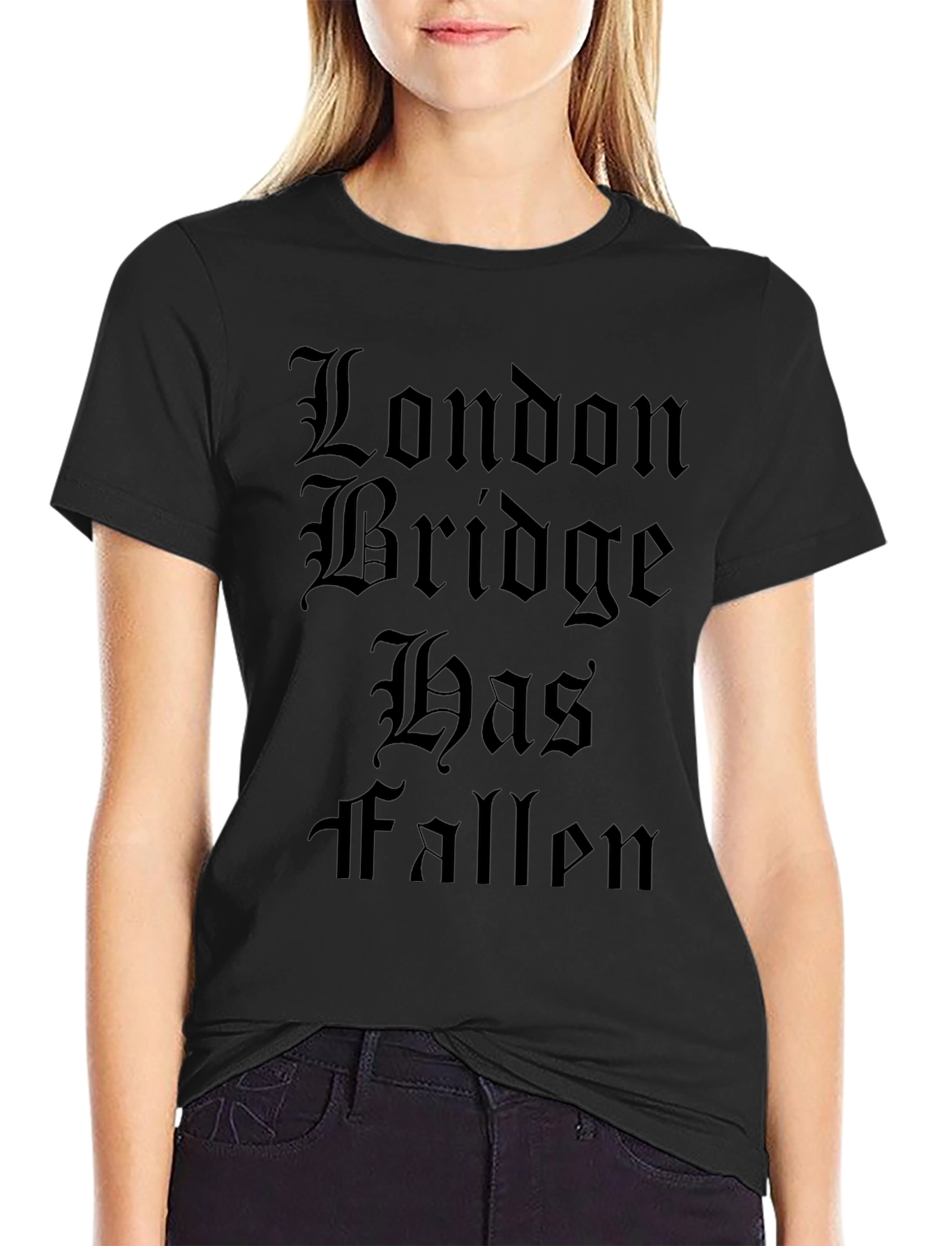 London Bridge Has Fallen Black T-Shirt