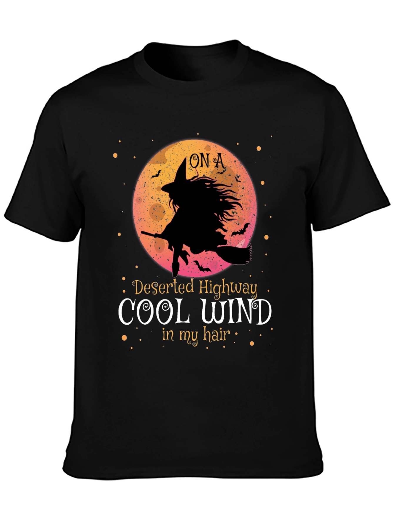Witch On A Deserted Highway T-Shirt
