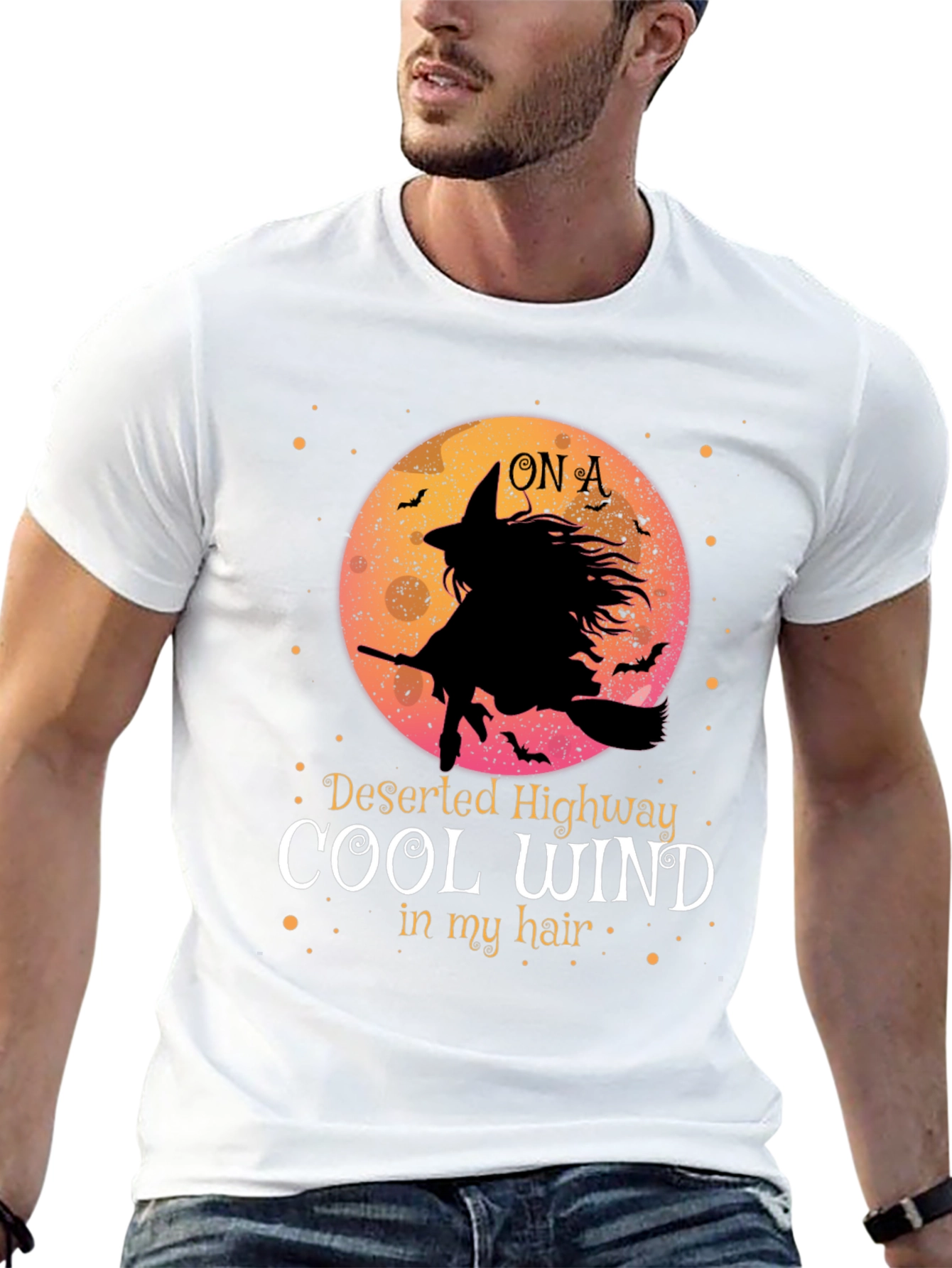 Witch On A Deserted Highway T-Shirt