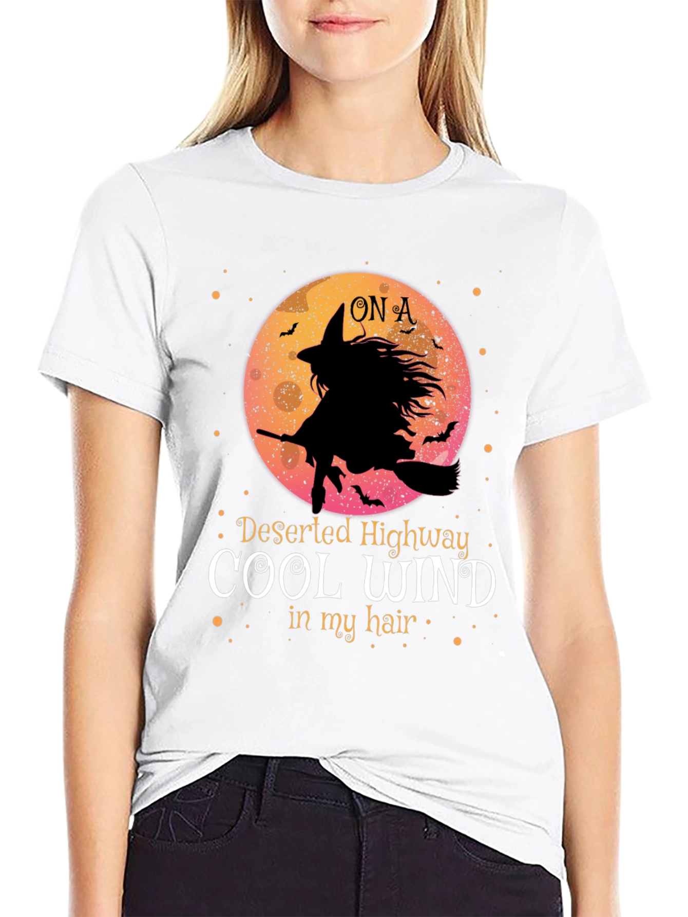 Witch On A Deserted Highway T-Shirt