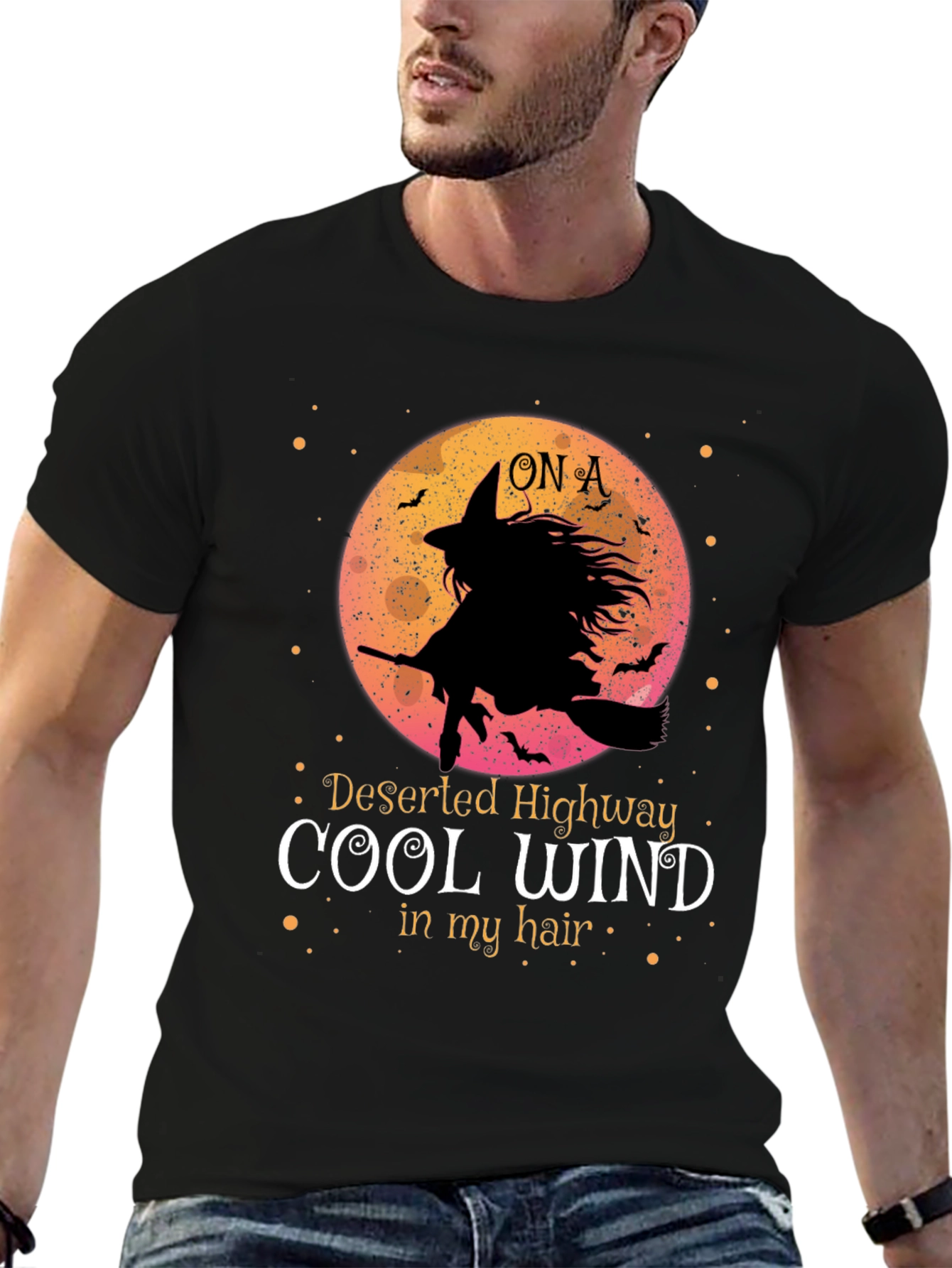 Witch On A Deserted Highway T-Shirt