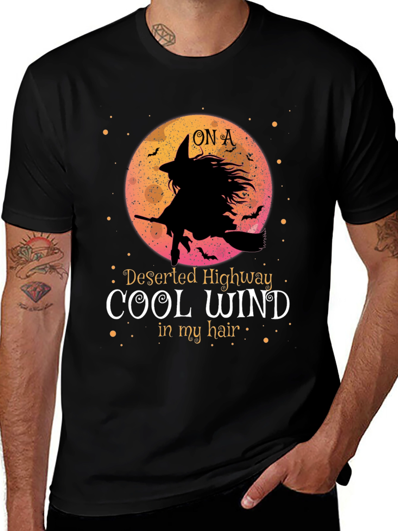 Witch On A Deserted Highway T-Shirt