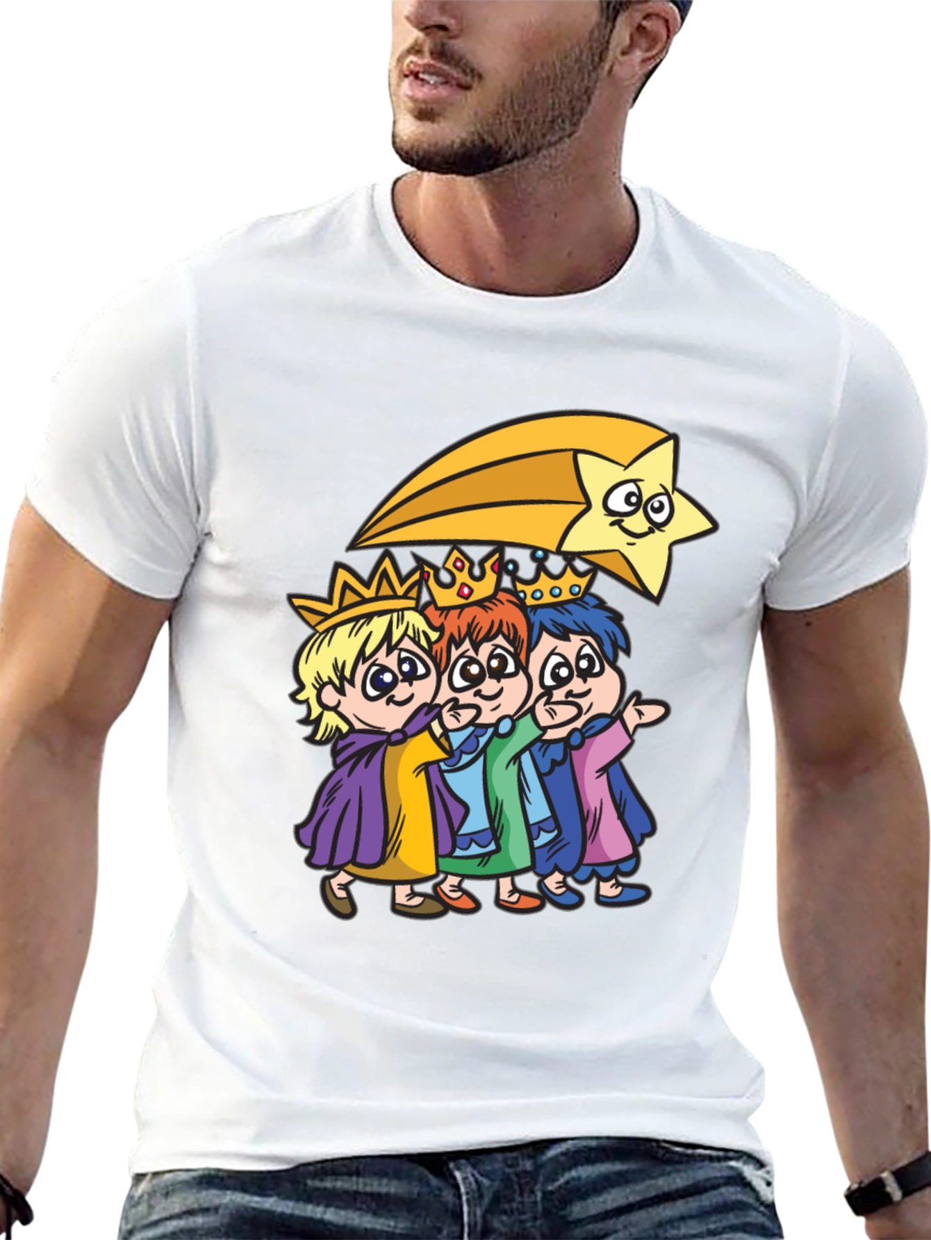 Three Kings & Star Mens T-Shirt