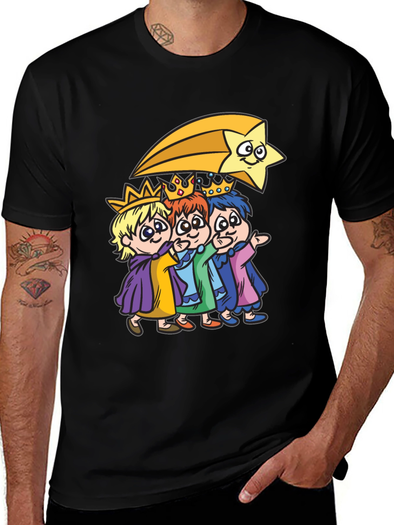 Three Kings & Star Mens T-Shirt