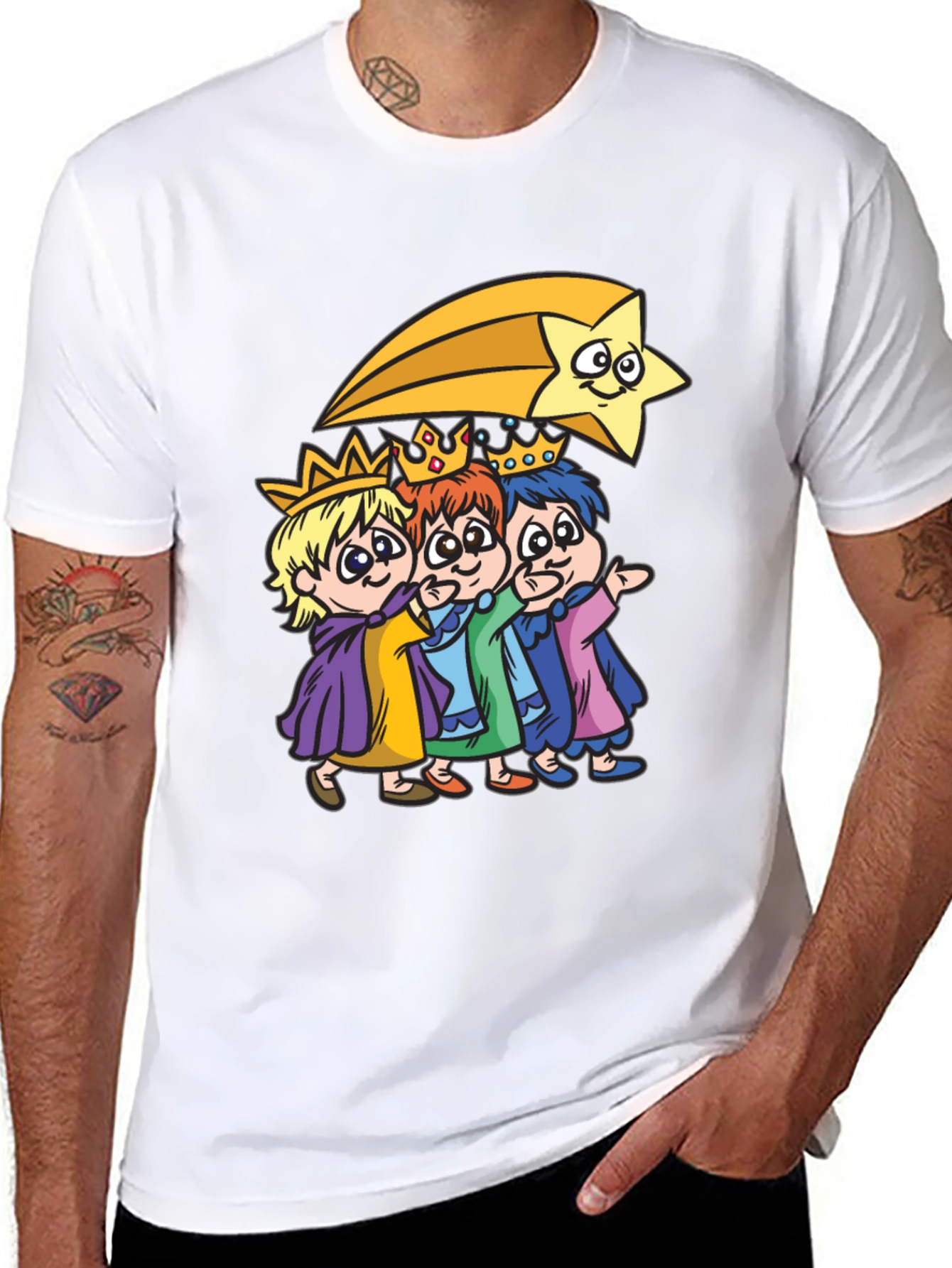 Three Kings & Star Mens T-Shirt