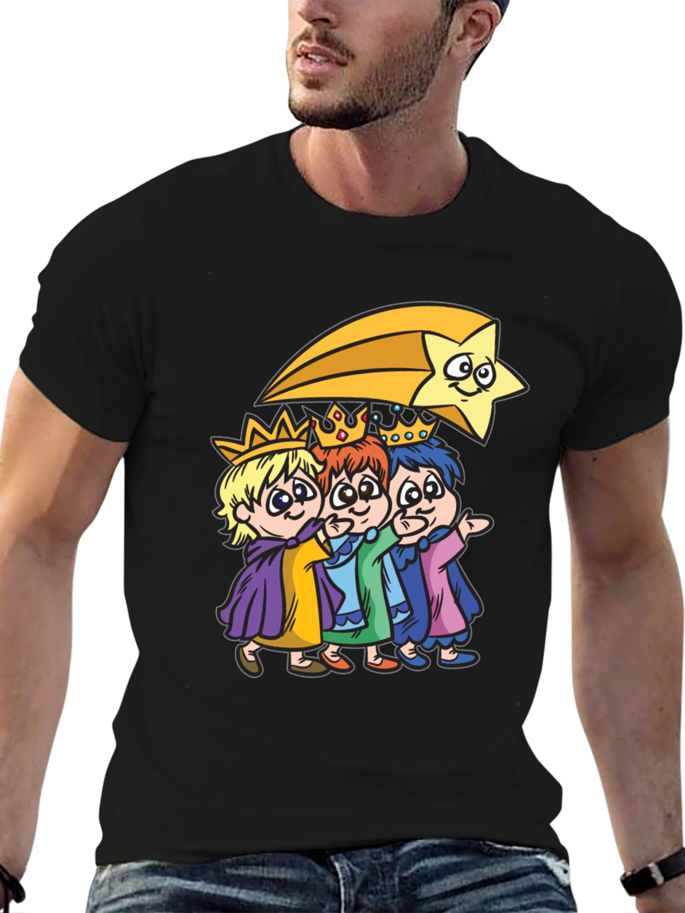 Three Kings & Star Mens T-Shirt