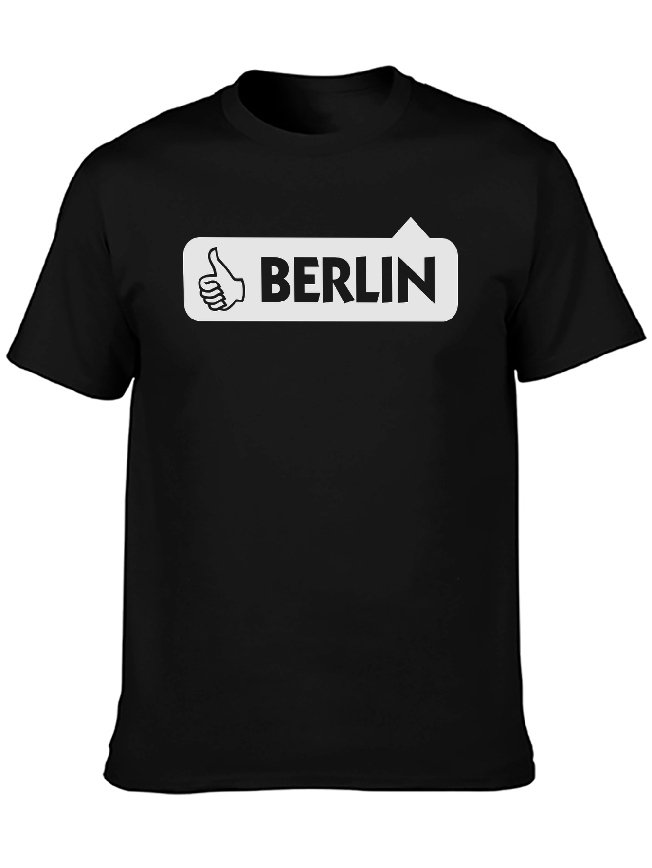 Berlin Thumbs Up Graphic Tee - Black