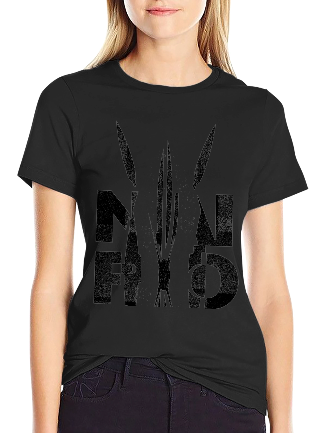 Mens Black Graphic Tee - NAF FFO Design