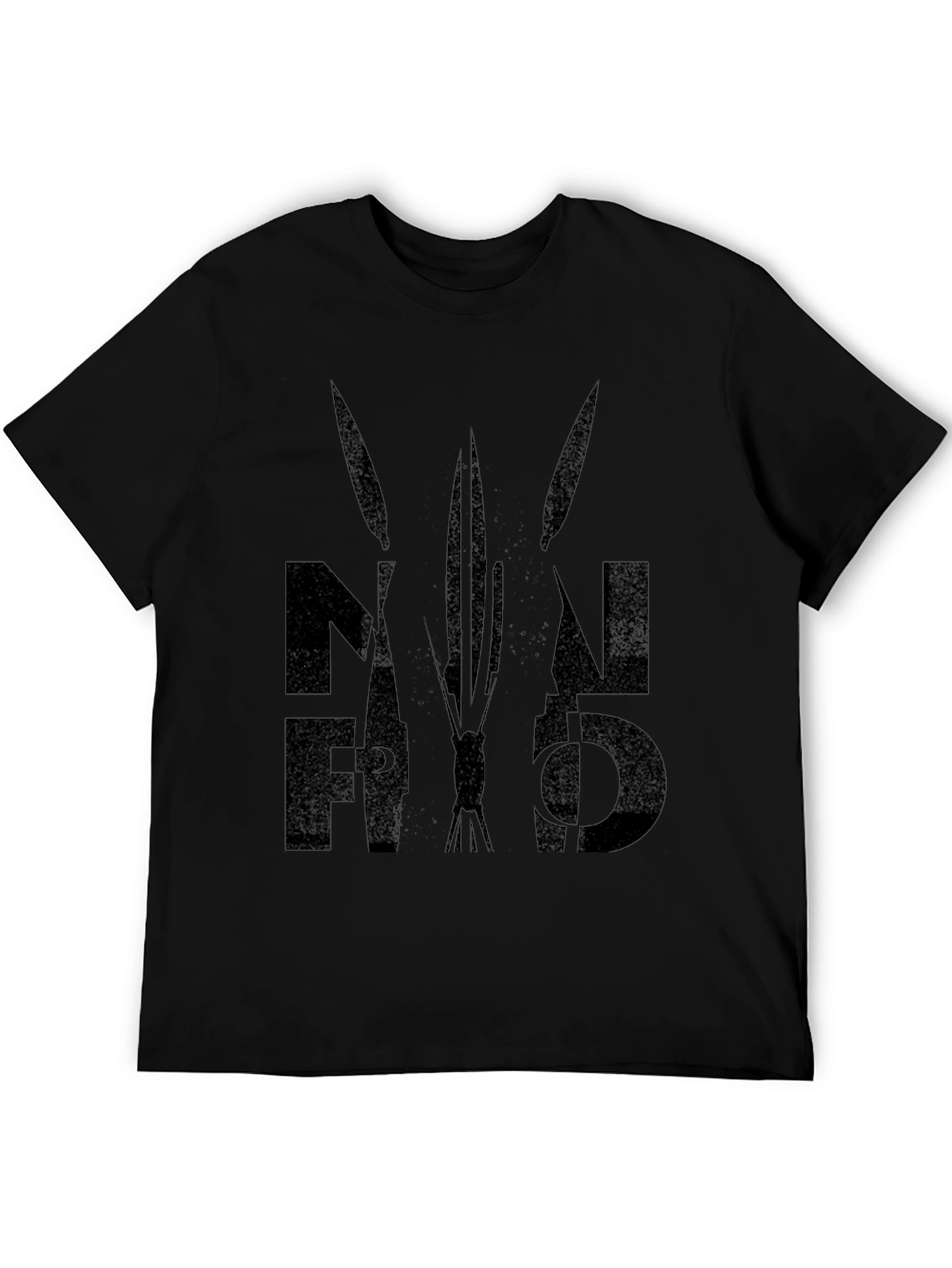 Mens Black Graphic Tee - NAF FFO Design