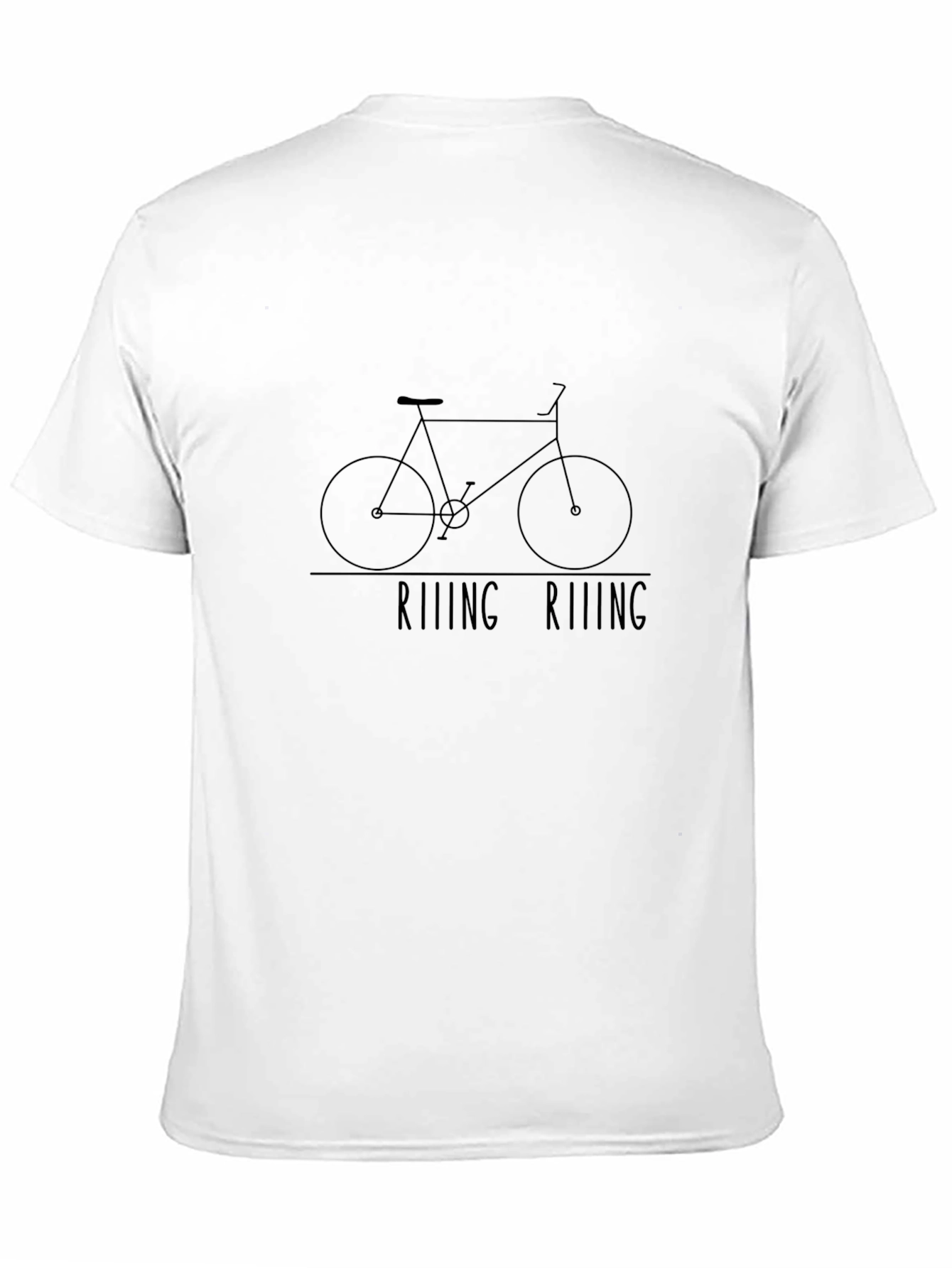 Cycling T-Shirt - Riiing Riiing - Black Cotton Tee