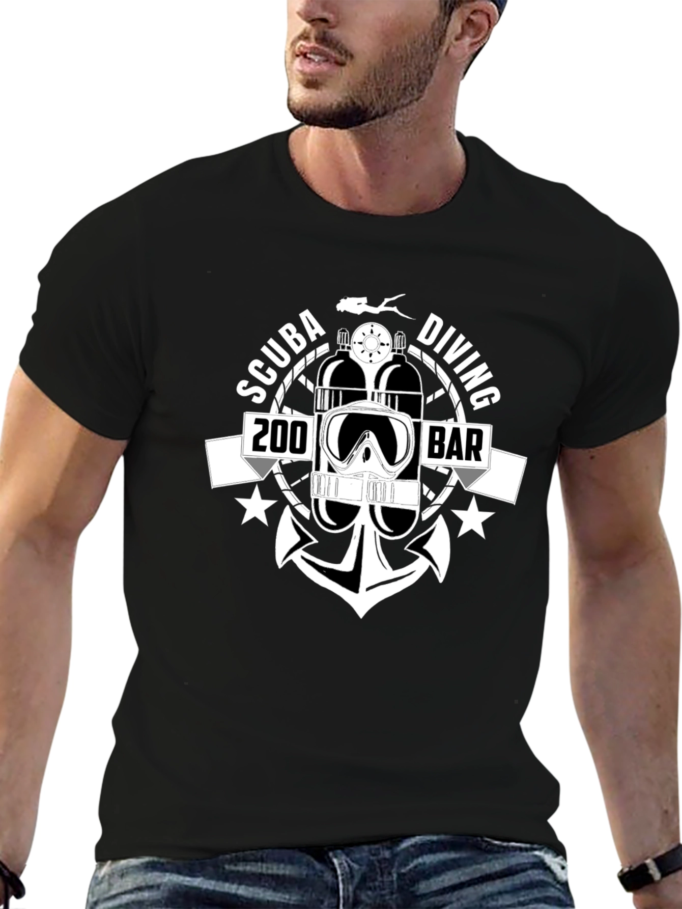Scuba Diving 200 BAR T-Shirt | Diver Gift