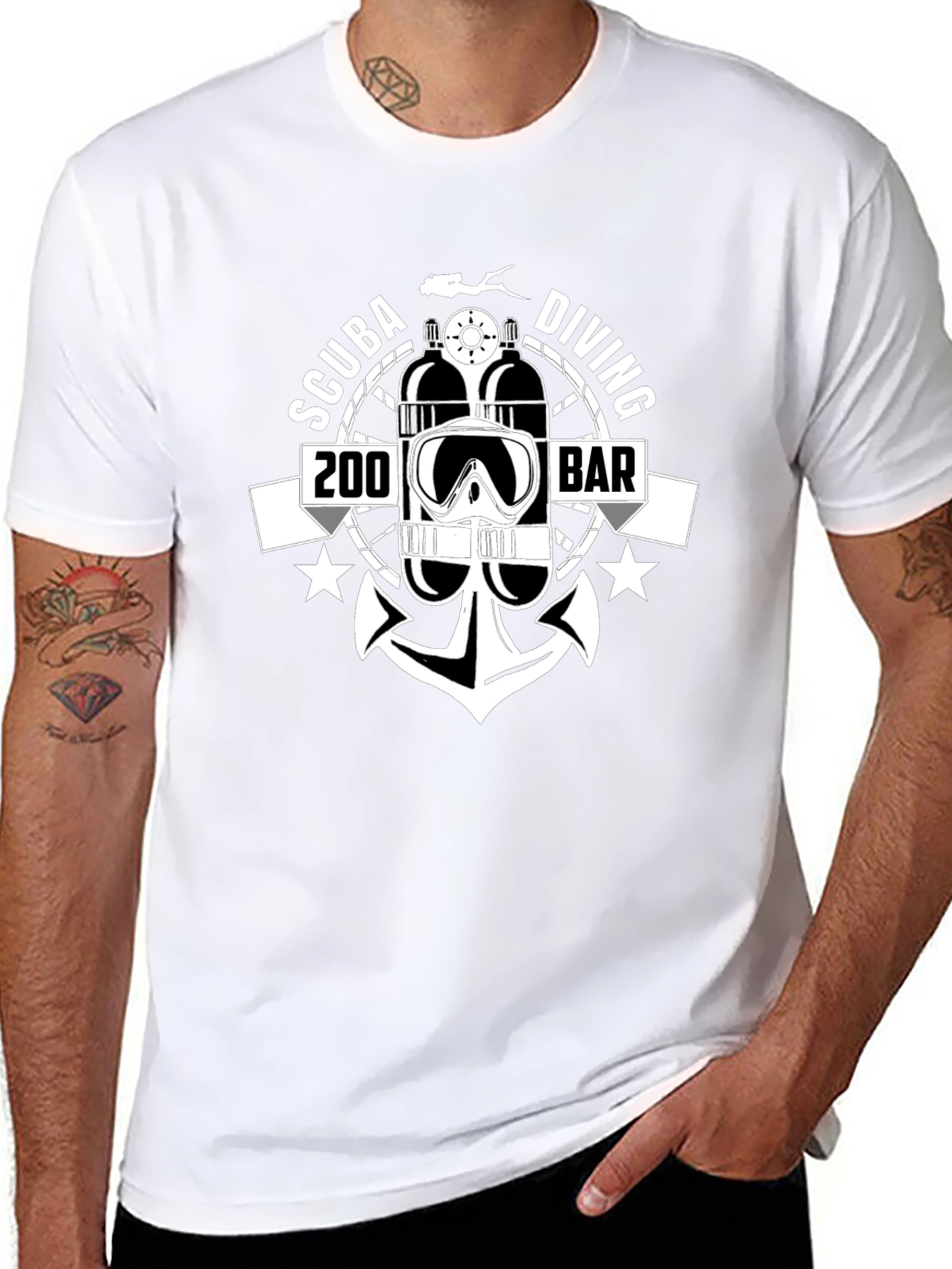 Scuba Diving 200 BAR T-Shirt | Diver Gift