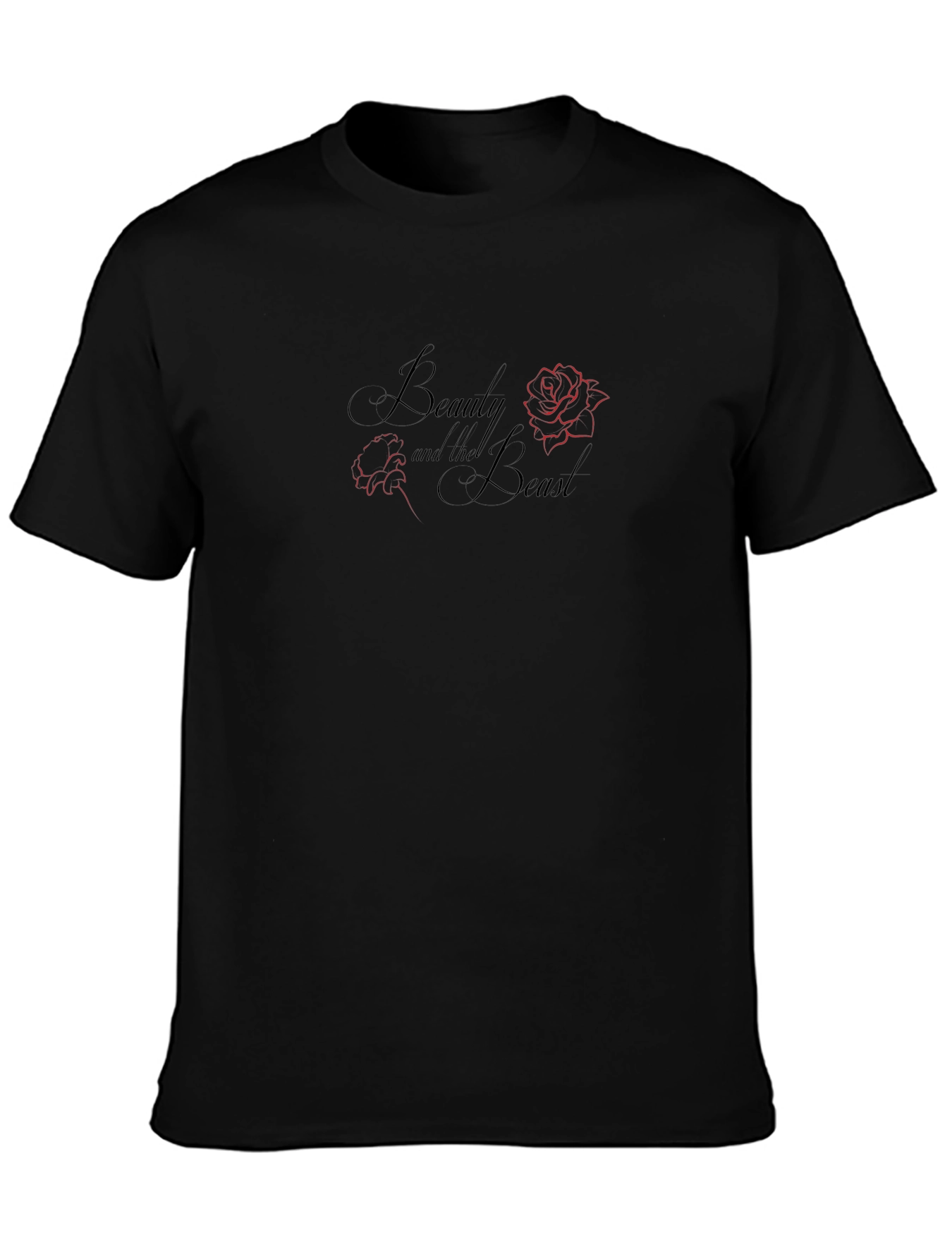 Beauty and the Beast Graphic T-Shirt - Black