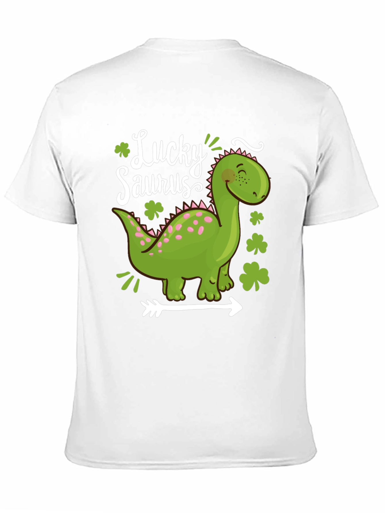 Lucky Saurus T-Shirt - St. Patricks Day Dinosaur Tee