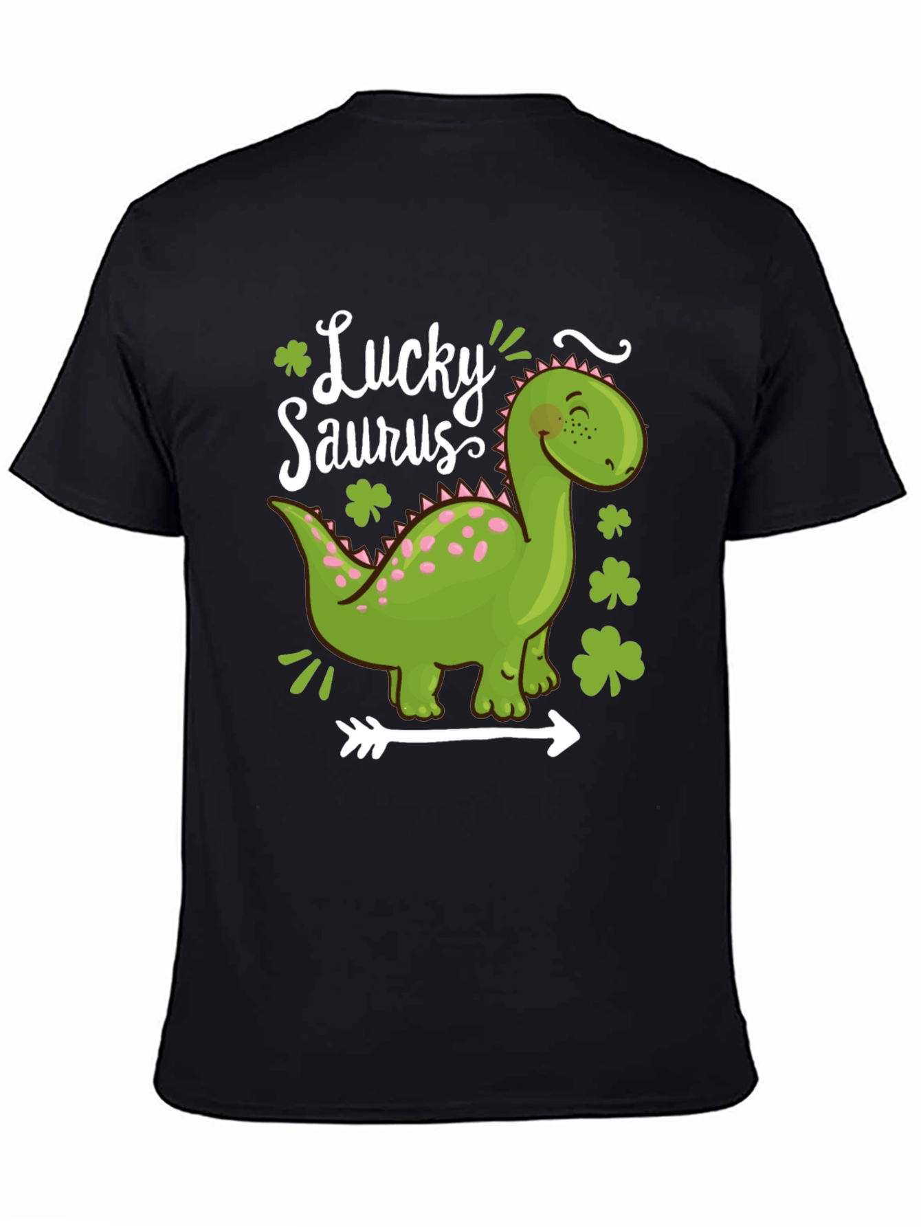 Lucky Saurus T-Shirt - St. Patricks Day Dinosaur Tee