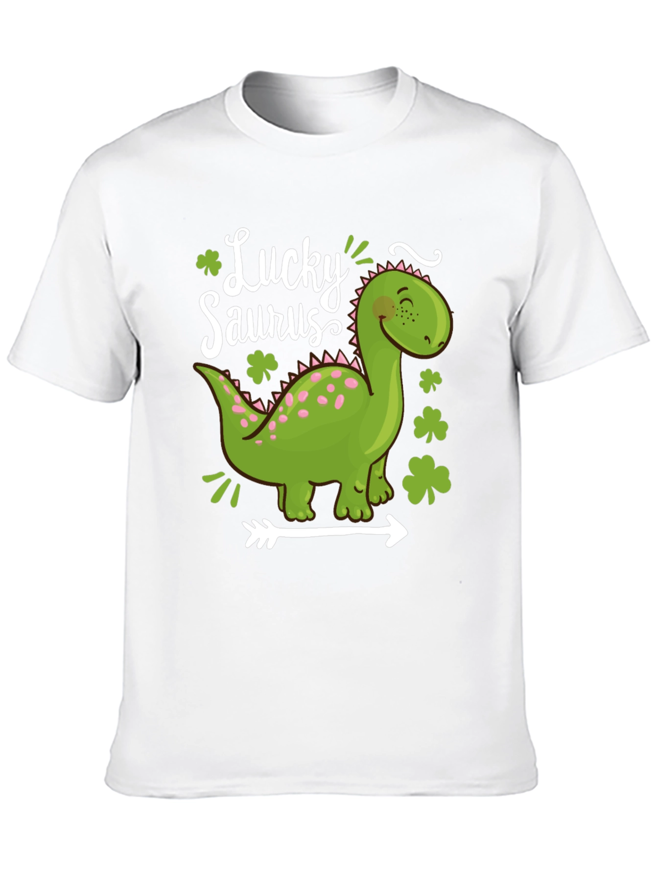 Lucky Saurus T-Shirt - St. Patricks Day Dinosaur Tee