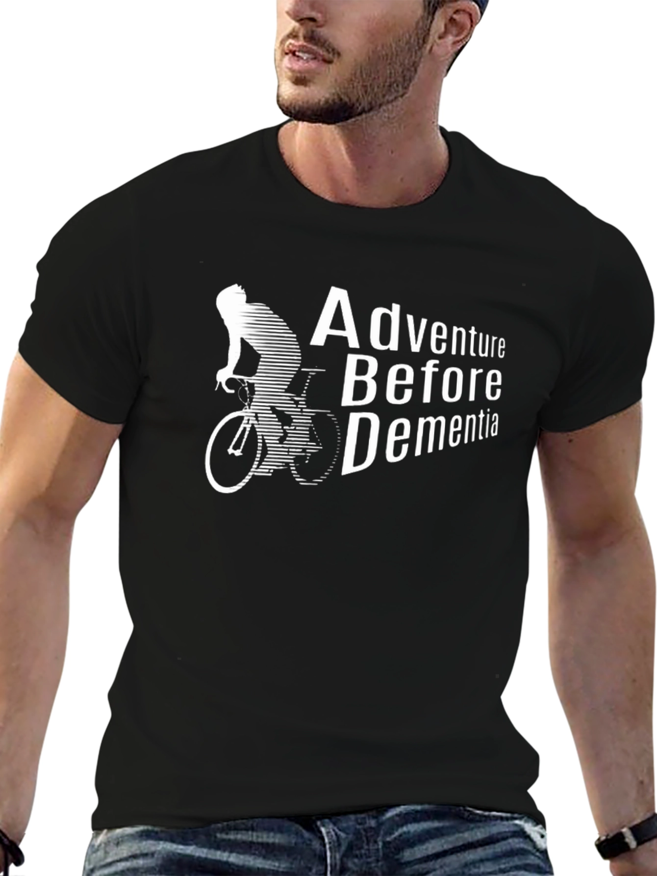 Adventure Before Dementia T-Shirt - Cycling Design