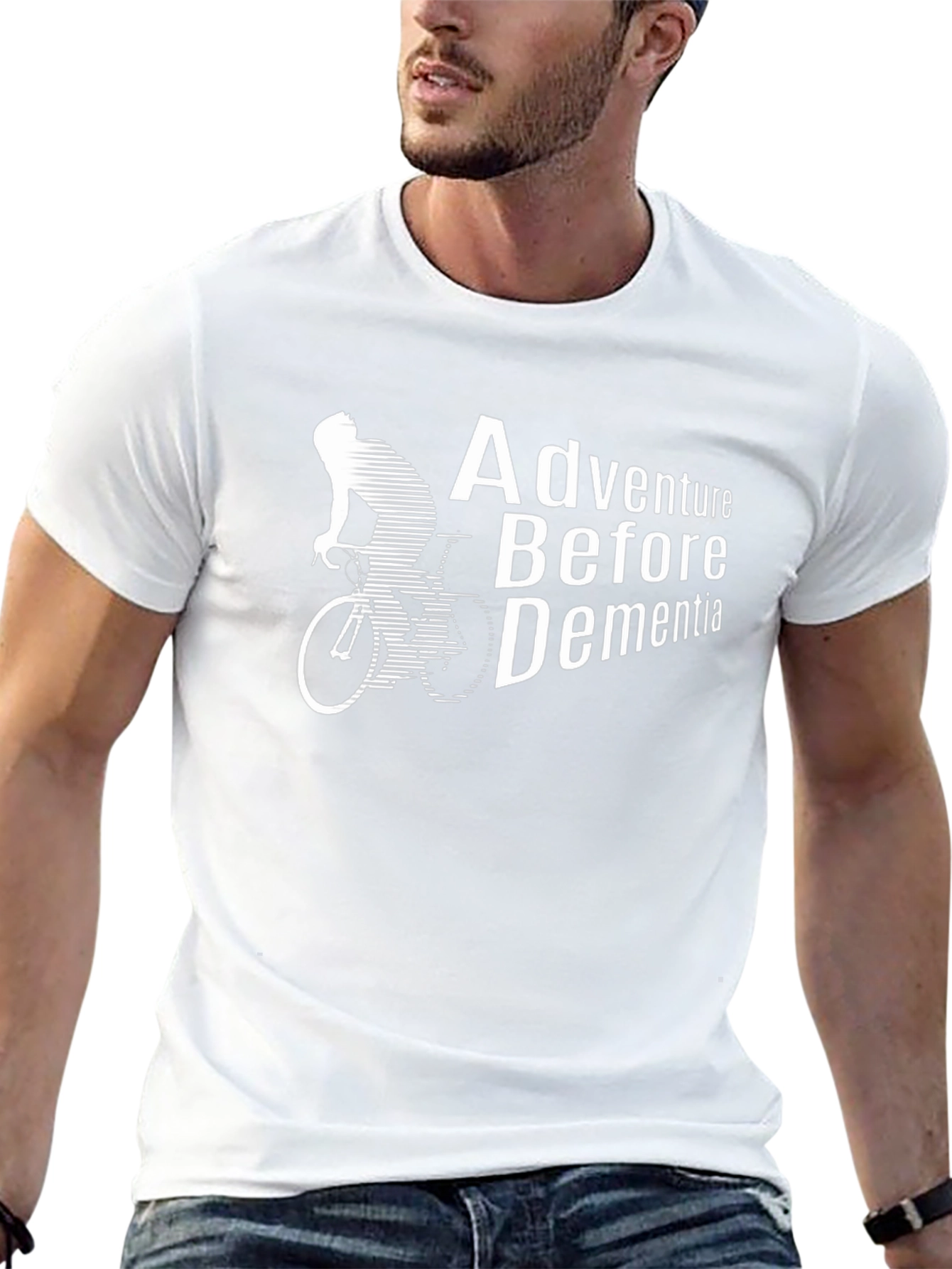 Adventure Before Dementia T-Shirt - Cycling Design