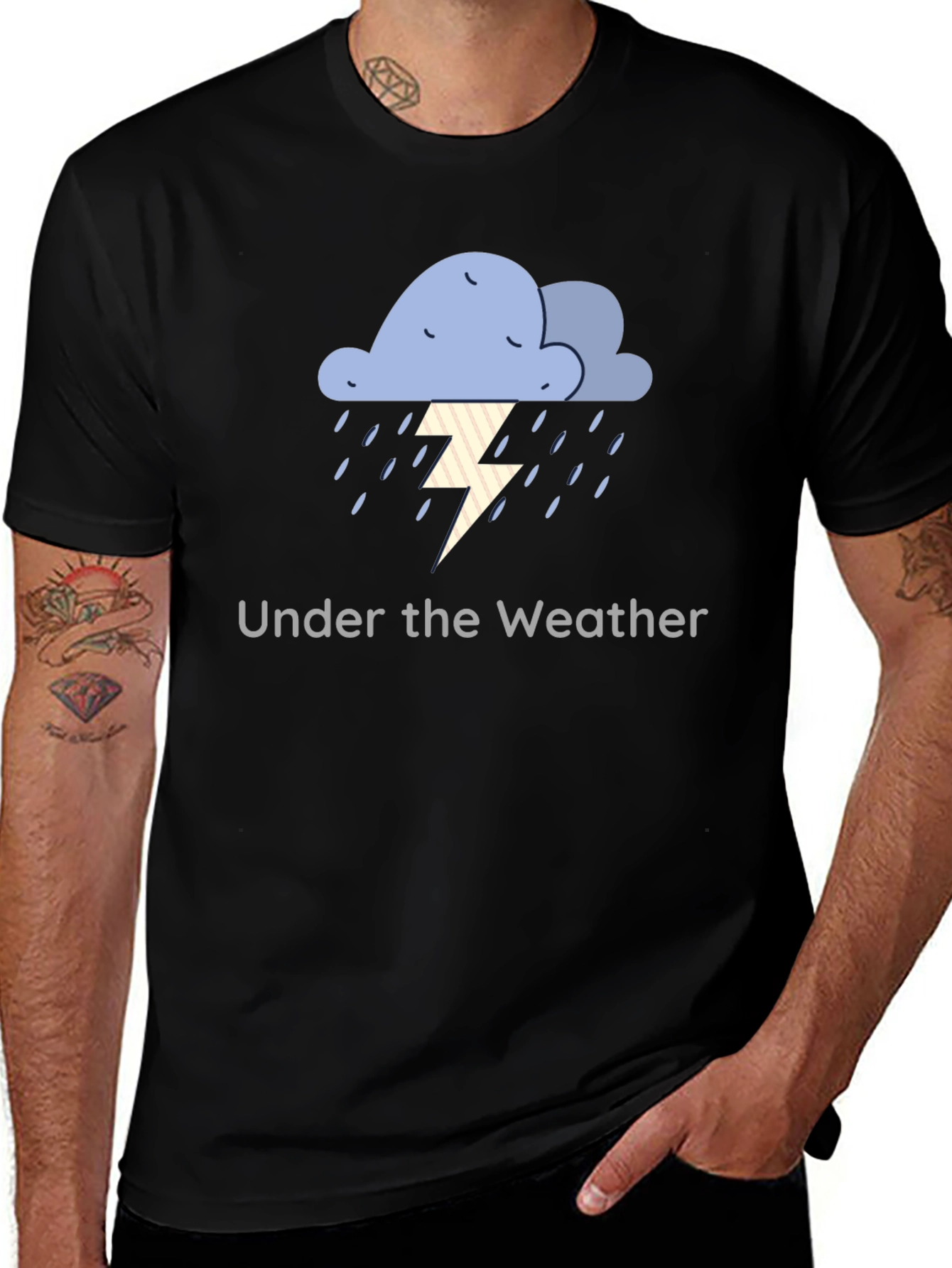 Under the Weather Graphic Tee - Black