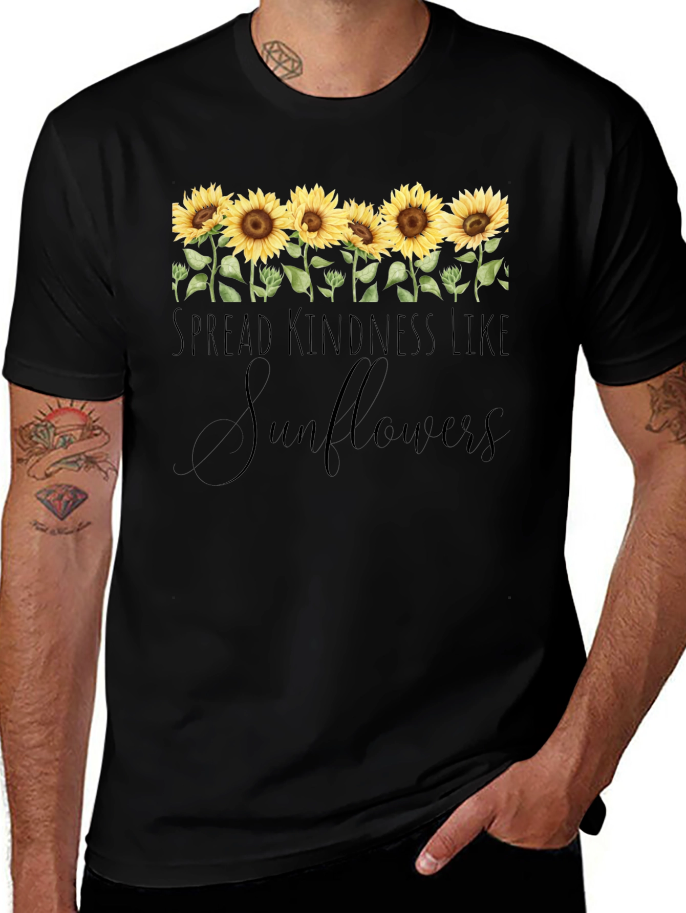 Spread Kindness Like Sunflowers Graphic Tee