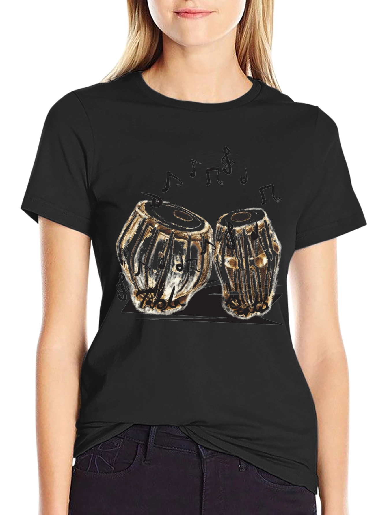 Tabla Drums Graphic T-Shirt - Music Lover Tee