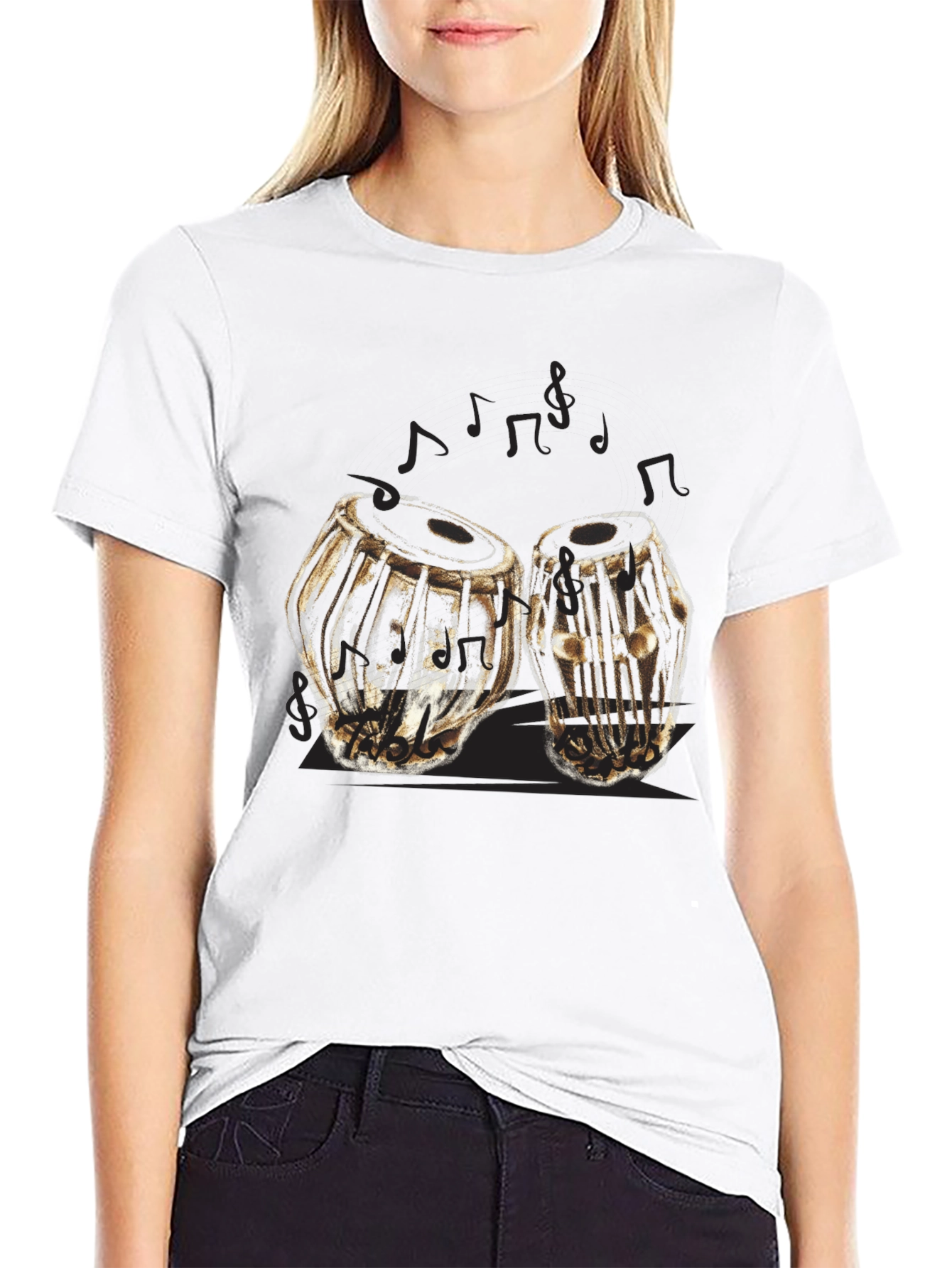 Tabla Drums Graphic T-Shirt - Music Lover Tee